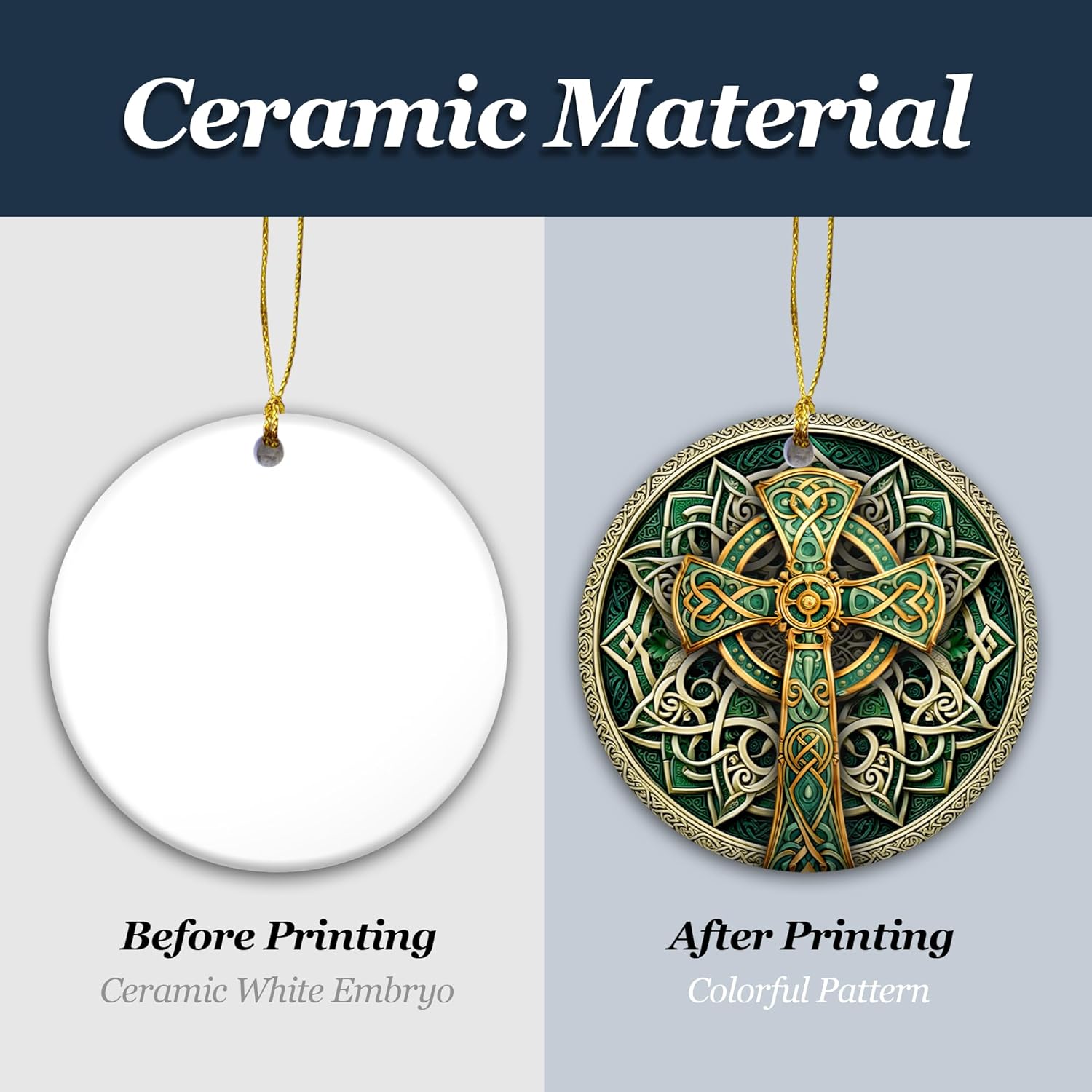 SunSky Gallery Irish Trinity Celtic Cross Ornament