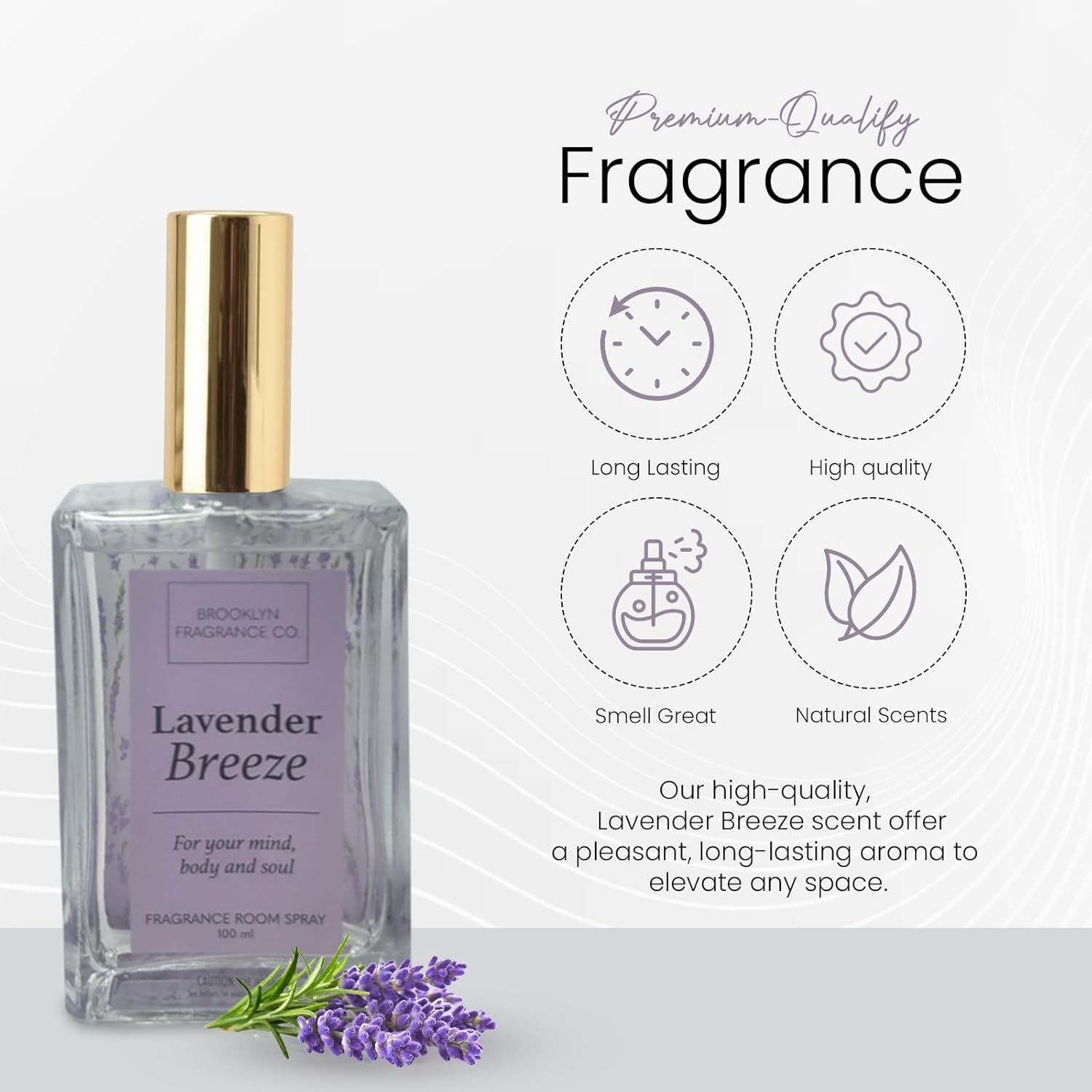 Brooklyn Fragrance Co Ombre Spa Room Spray Lavender Breeze