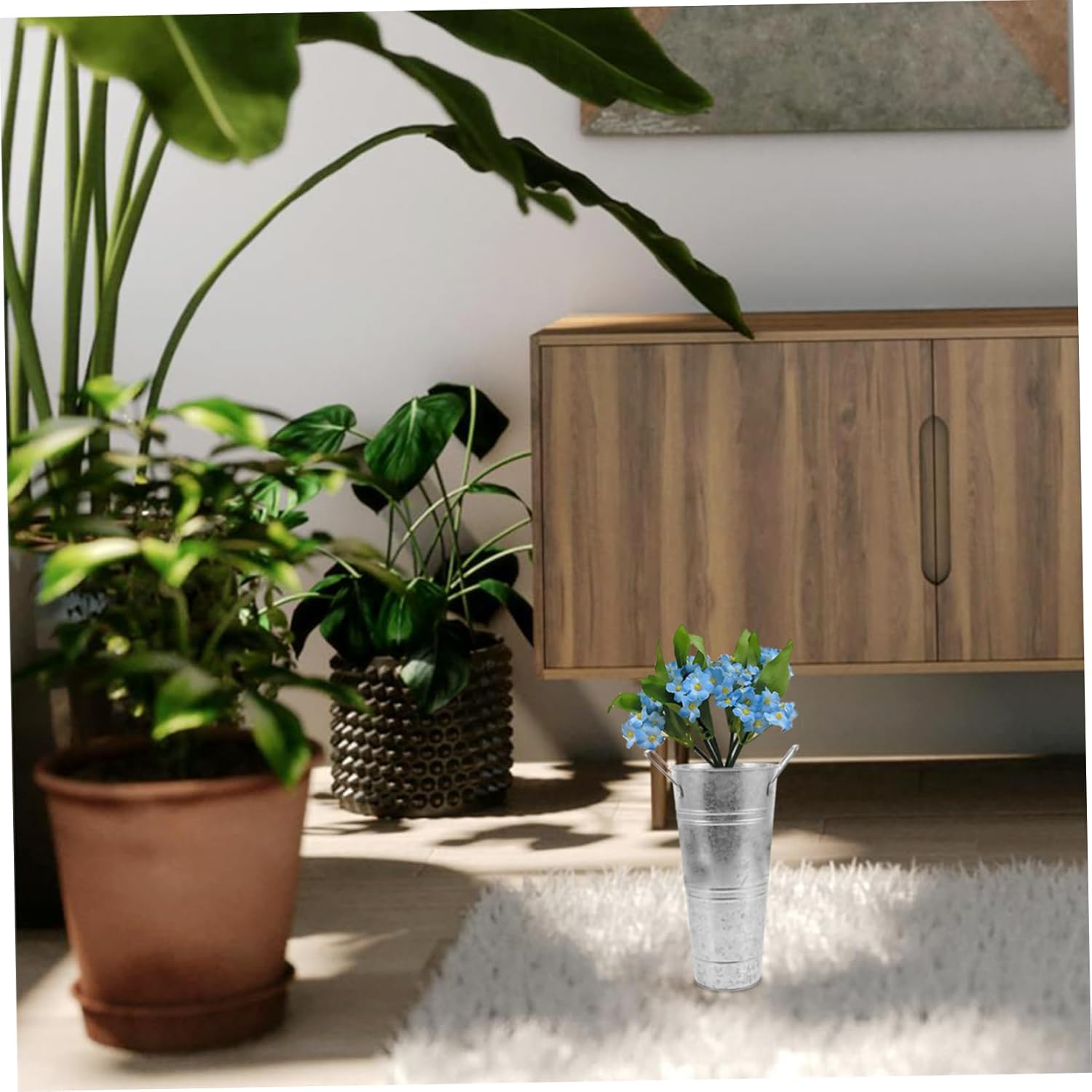 STOBAZA 1pc Retro Iron Vase for Home Decor