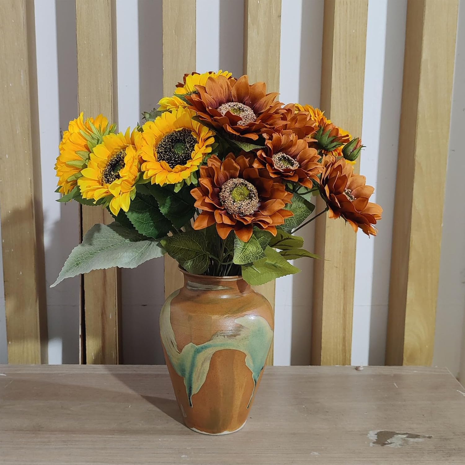 MoCuishle Terracotta Vase - 88 Green Glazed Vintage Decor