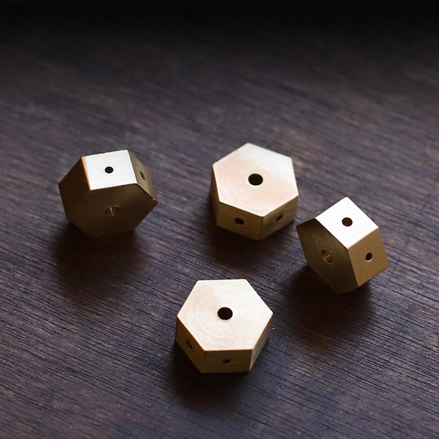 Mini Dual Purpose Incense Holder 3 Pcs Brass Censer with Hexagonal Burner Plate