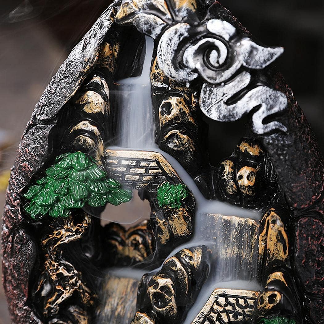 Jessie Backflow Incense Holder Set - 120 Cones 30 Sticks