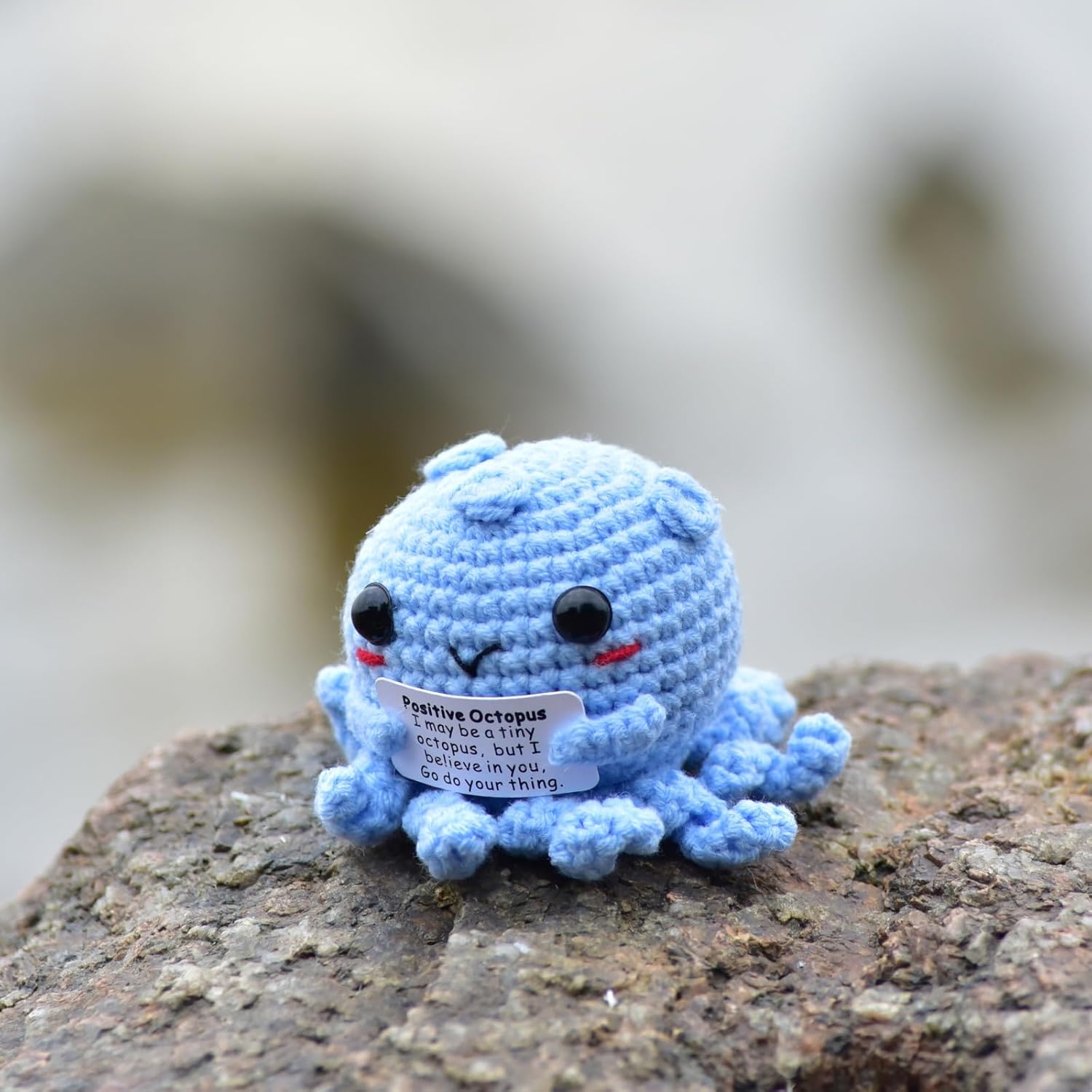 KALAWALK Funny Mini Crochet Animal Octopus Head Decoration