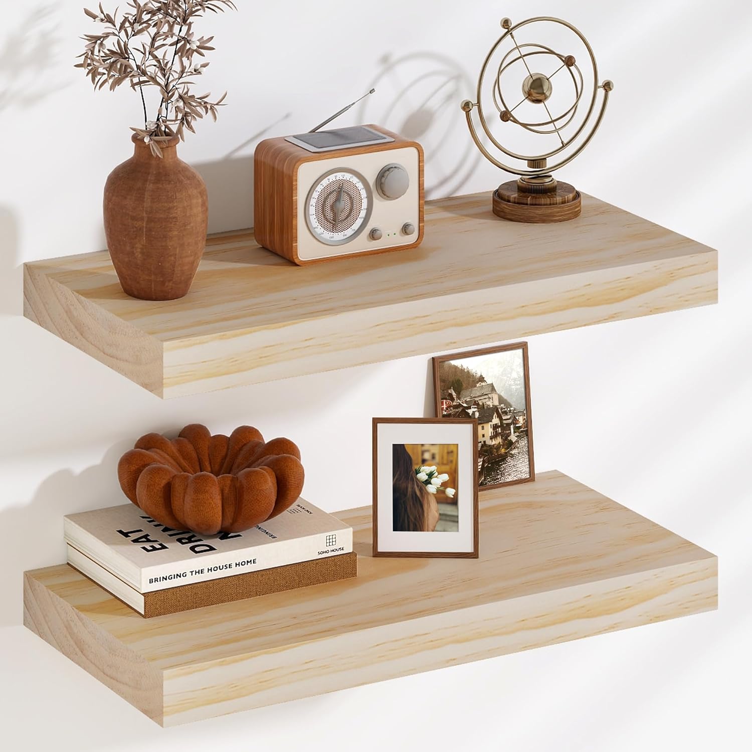 Fun Memories Floating Shelves 24 Wide Set of 2