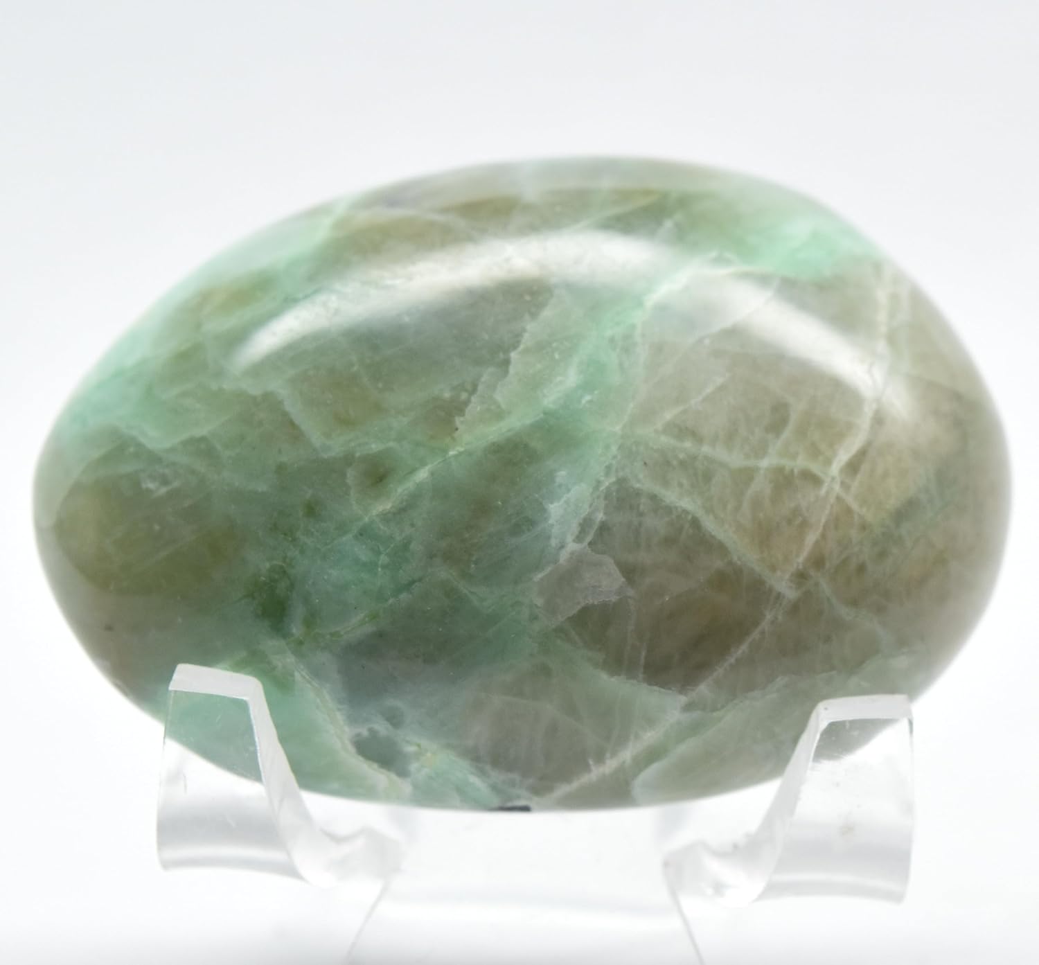 21 Inch Garnierite Pebble Natural UV Reactive Crystal for Indoor Fountain