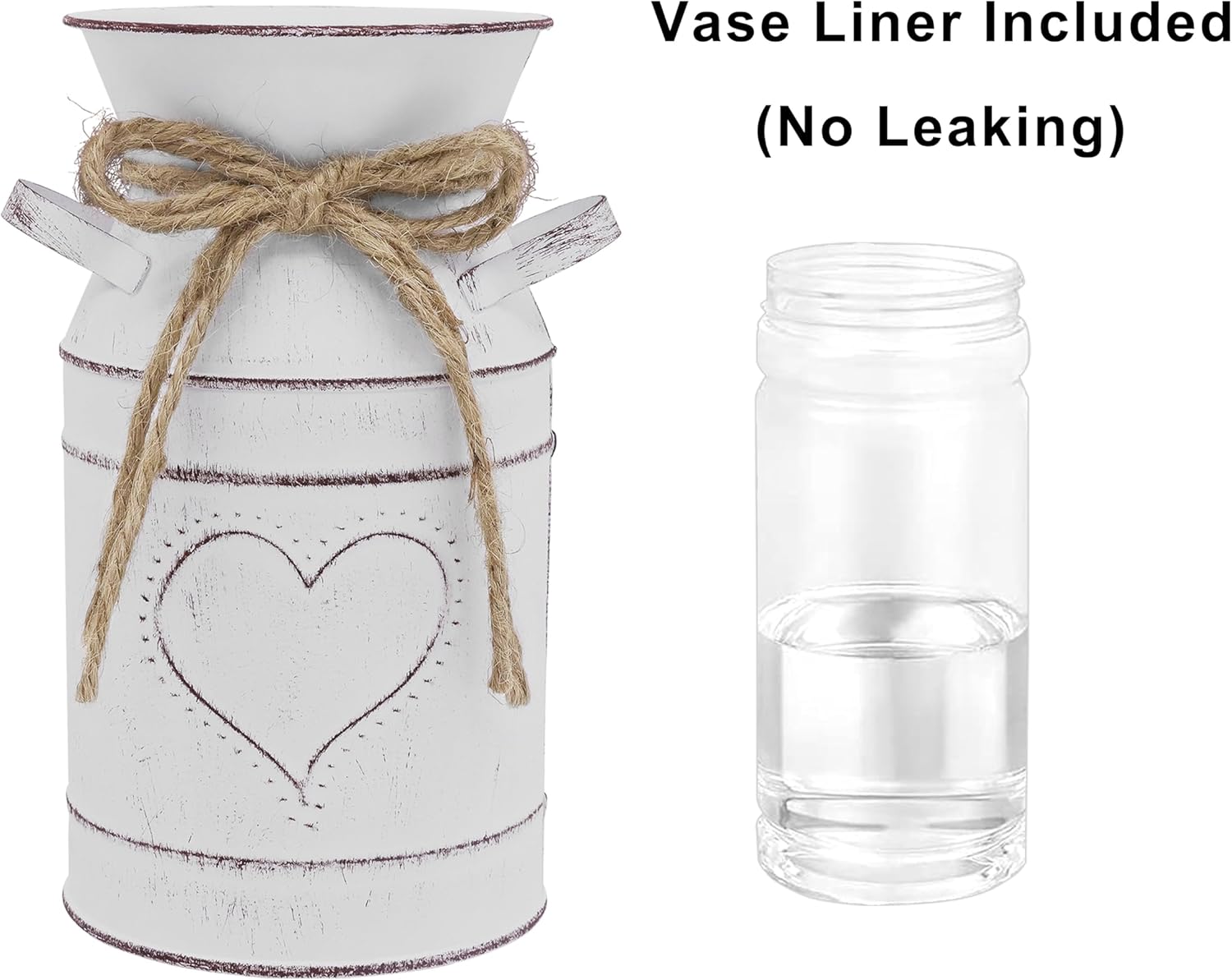 Rustic Galvanized Milk Can Flower Vase - 78 Inch