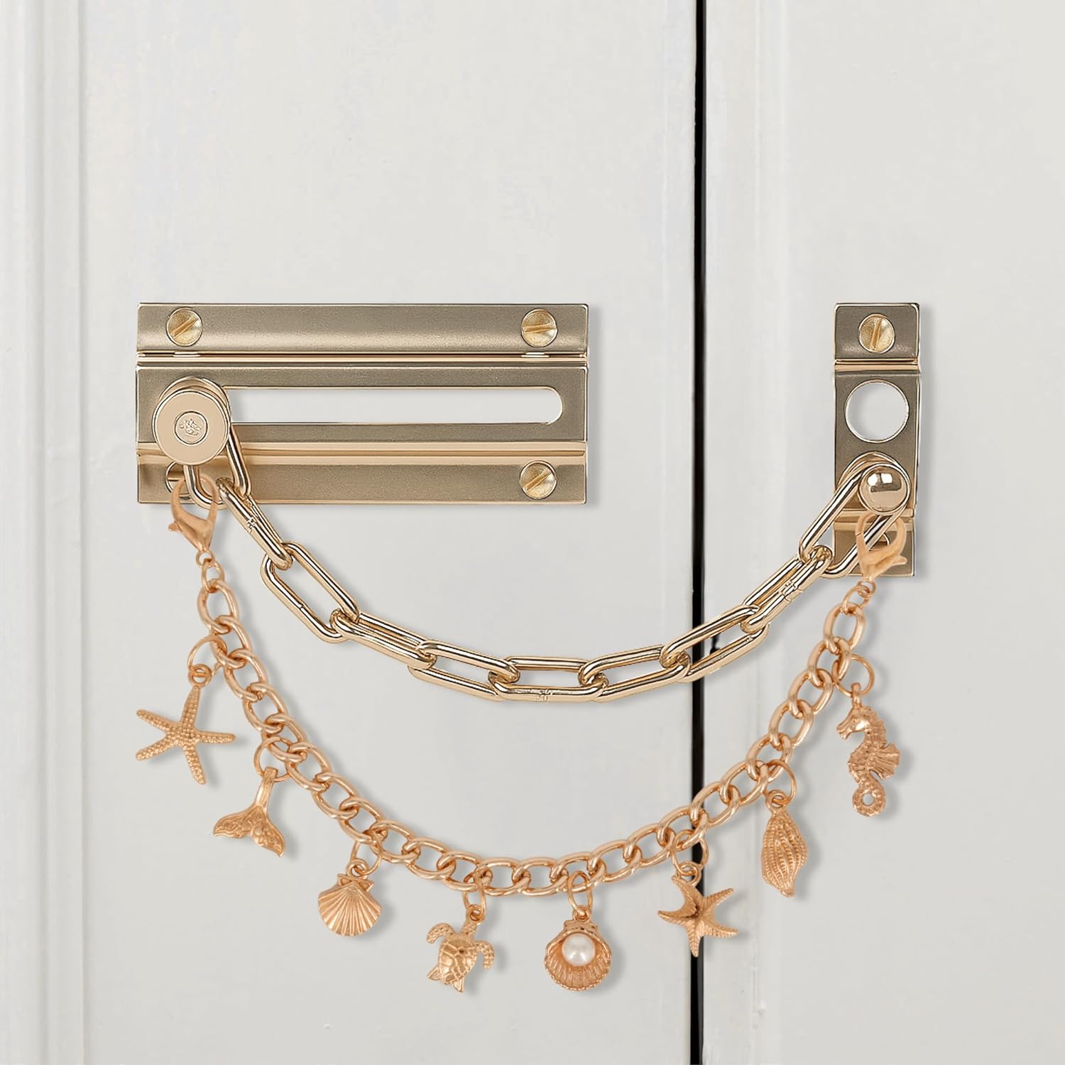 Seashell Door Chain Lock Charms - Ocean Life Decor