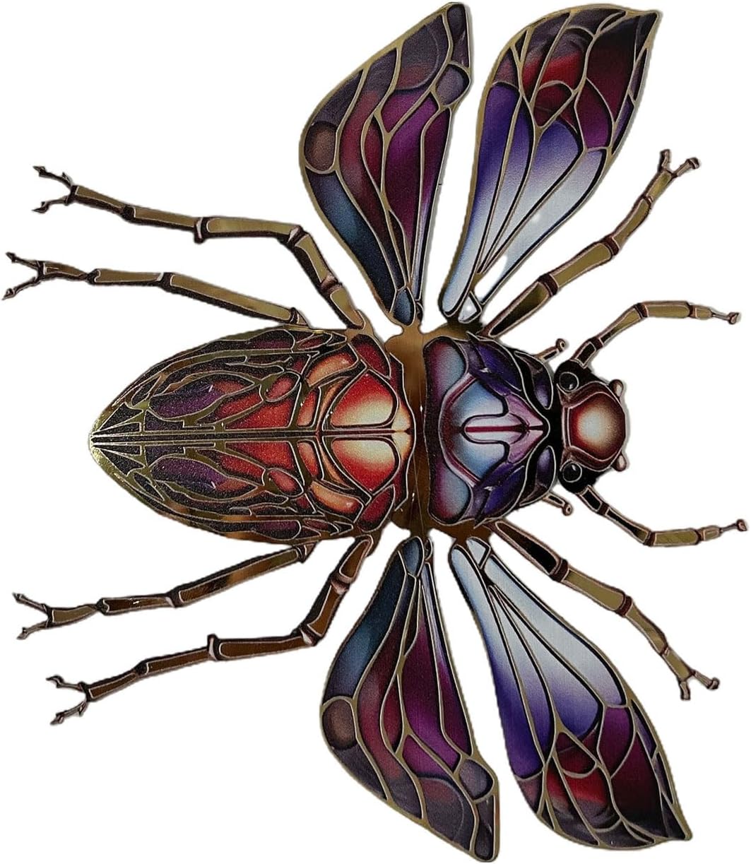 ZSYTF Metal Insect Wall Art Decoration Sculptures