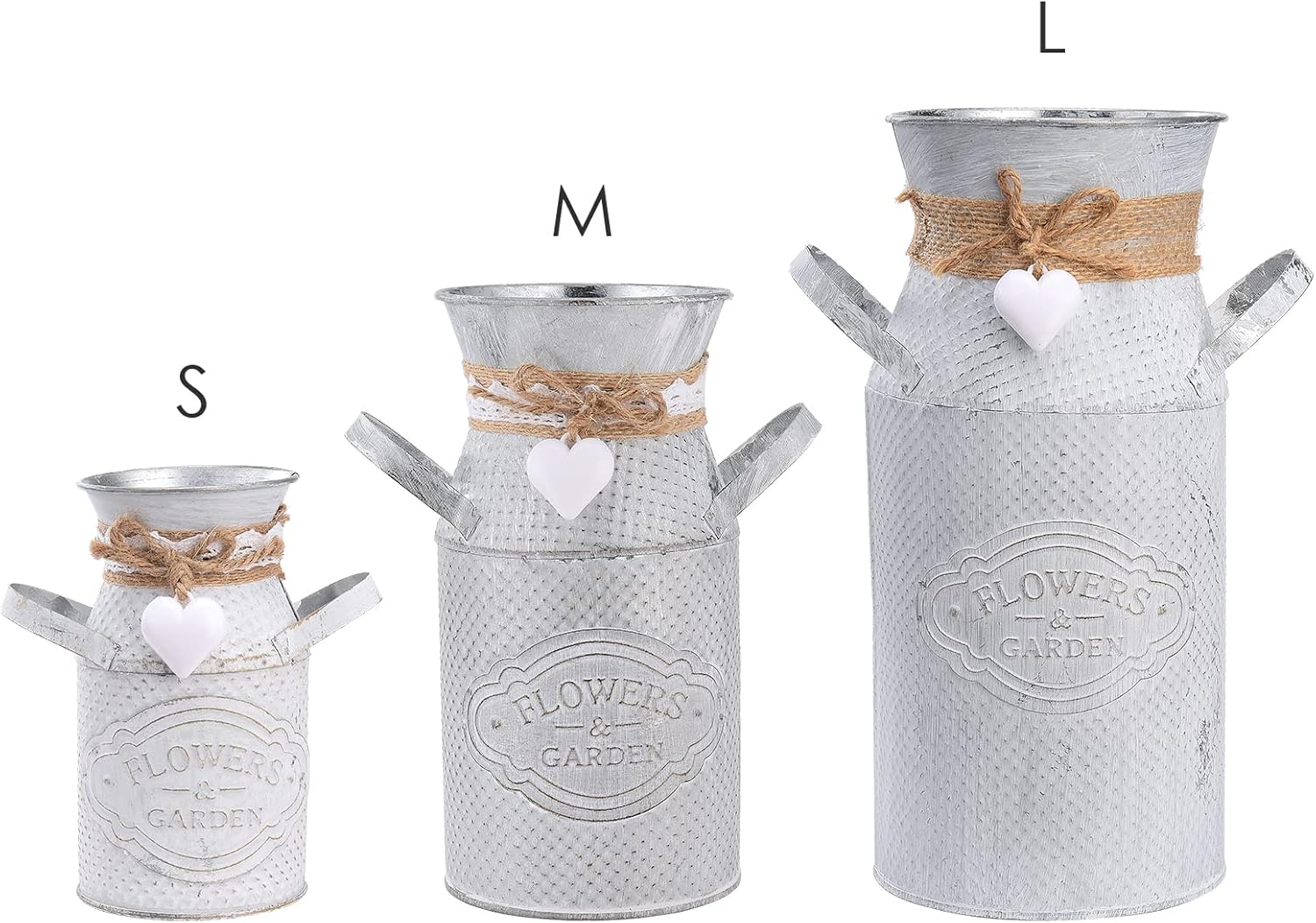 Iron Vase Milk Bottle Rustic Decor Vase for Home Wedding Use