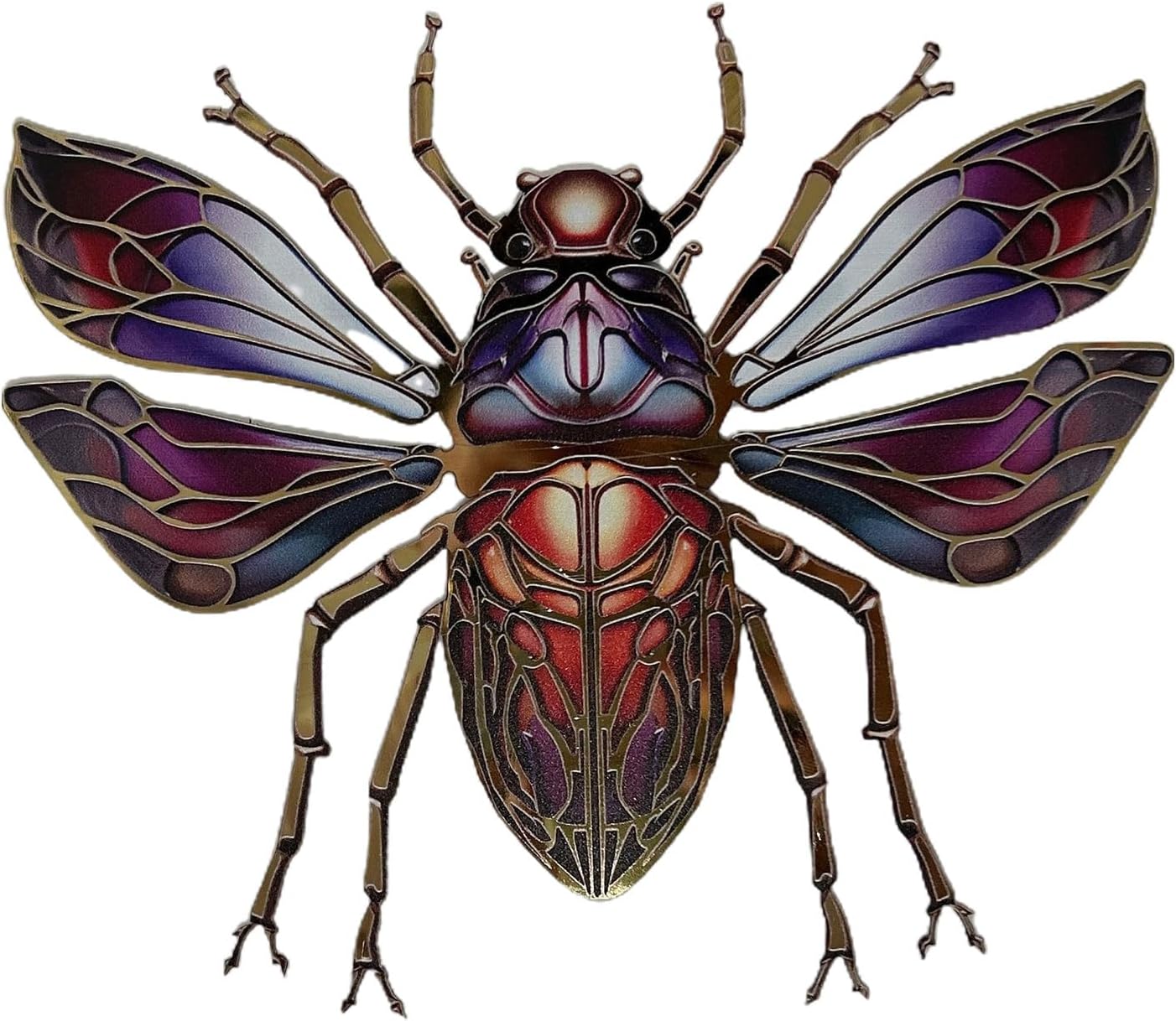 ZSYTF Metal Insect Wall Art Decoration Sculptures
