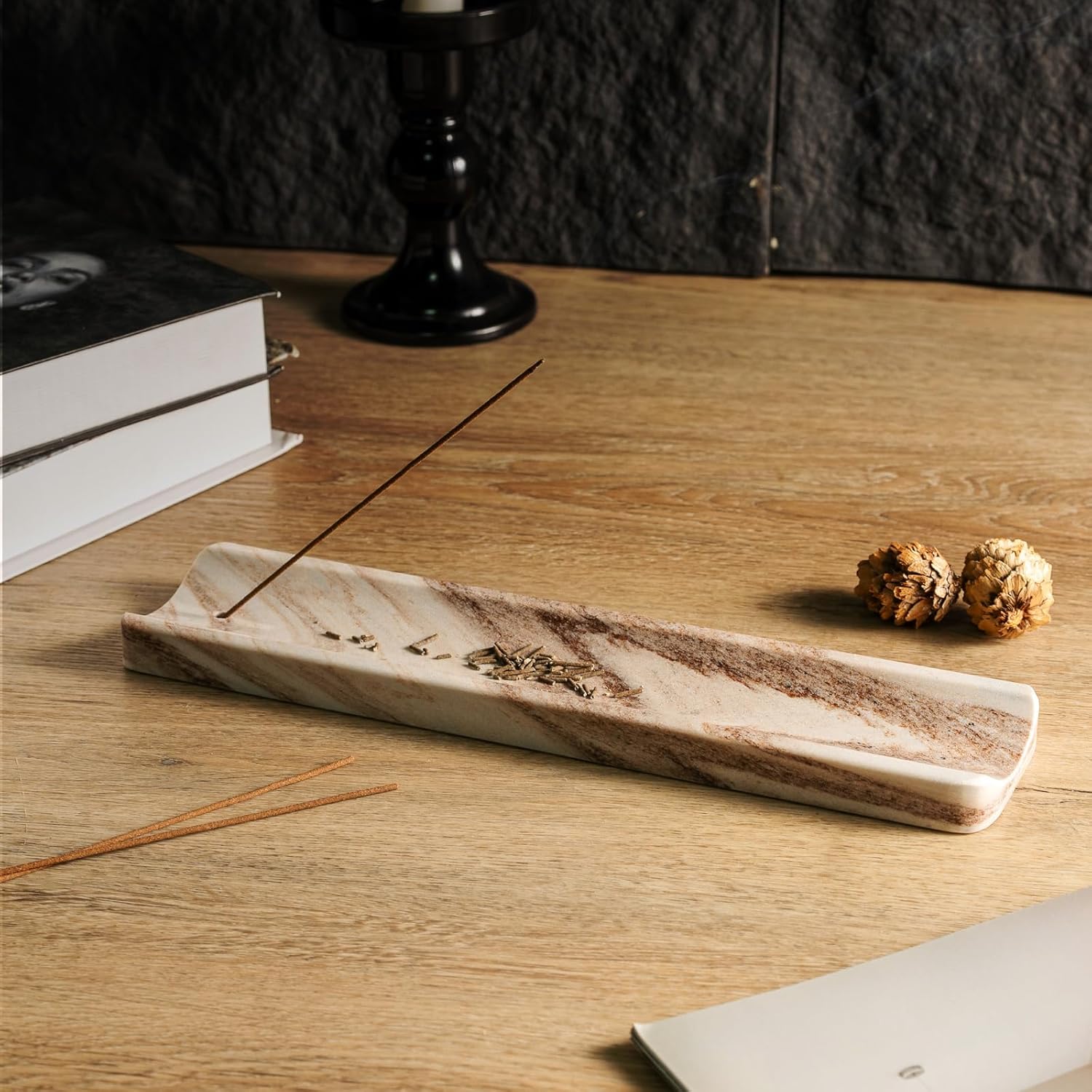 Koville Marble Incense Holder for Sticks