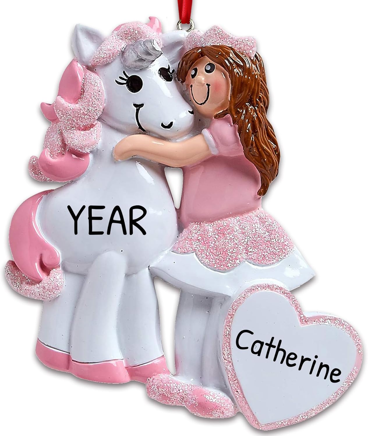 Personalized Unicorn Ornament 2024 for Christmas Tree