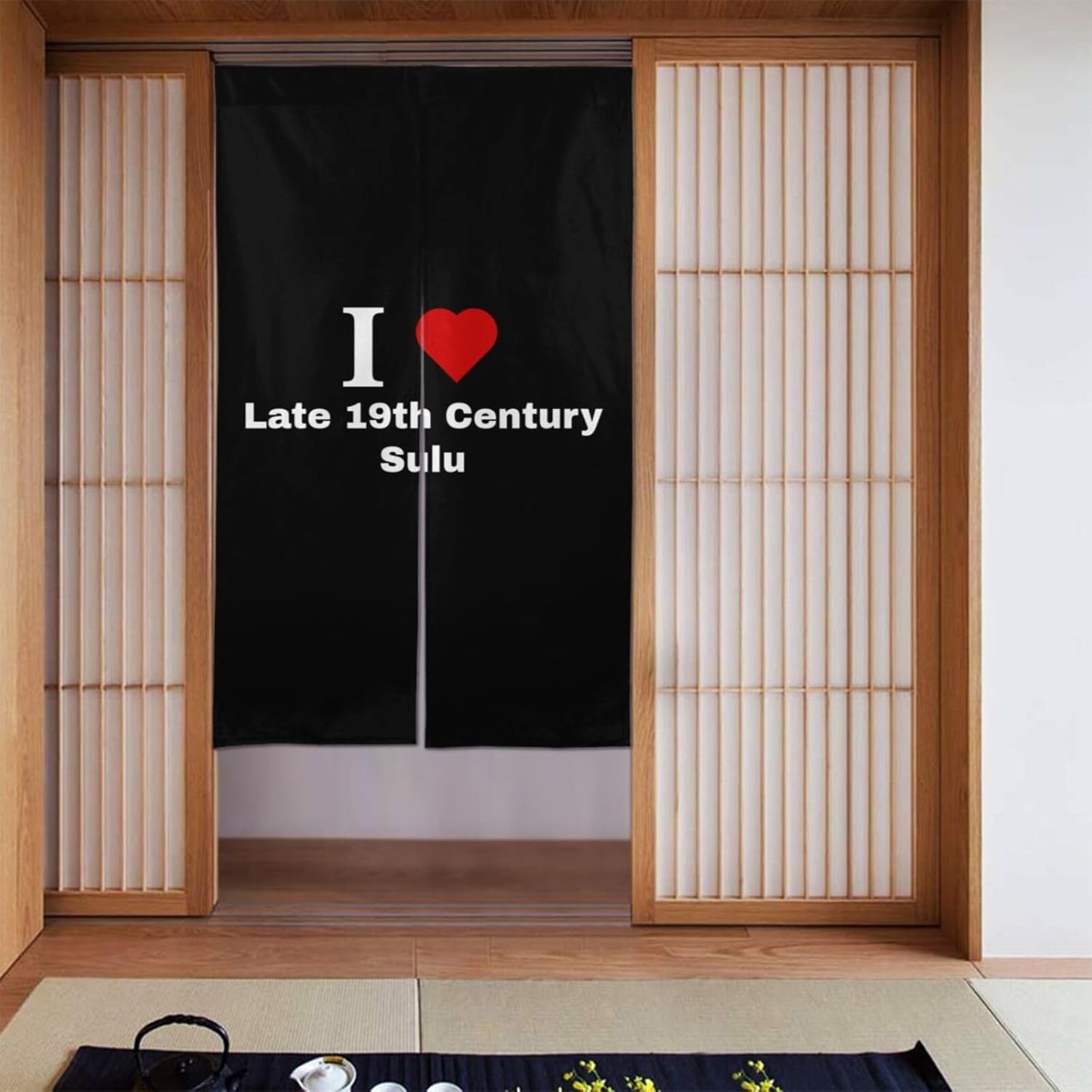 I Love Late 19th Century Sulu Blackout Curtains for Doorways