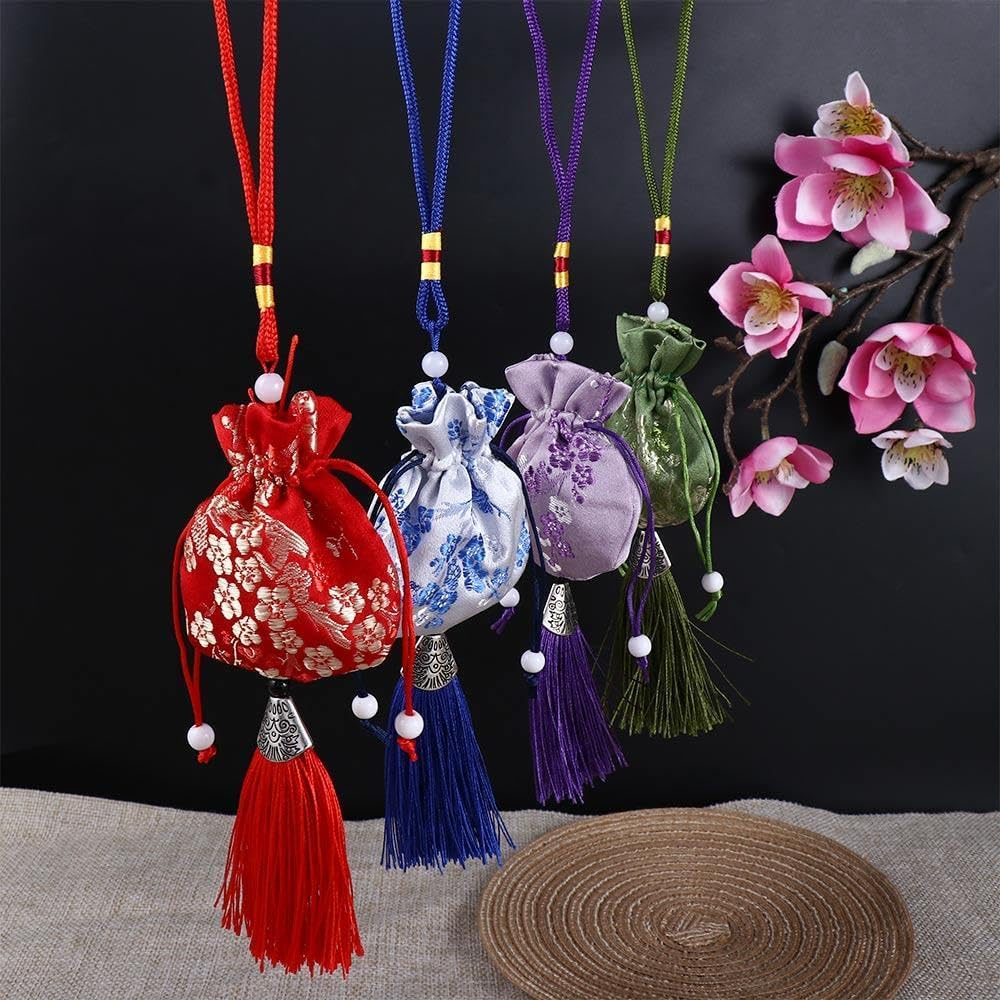 Women Jewelry Storage Bag with Drawstring Design Green