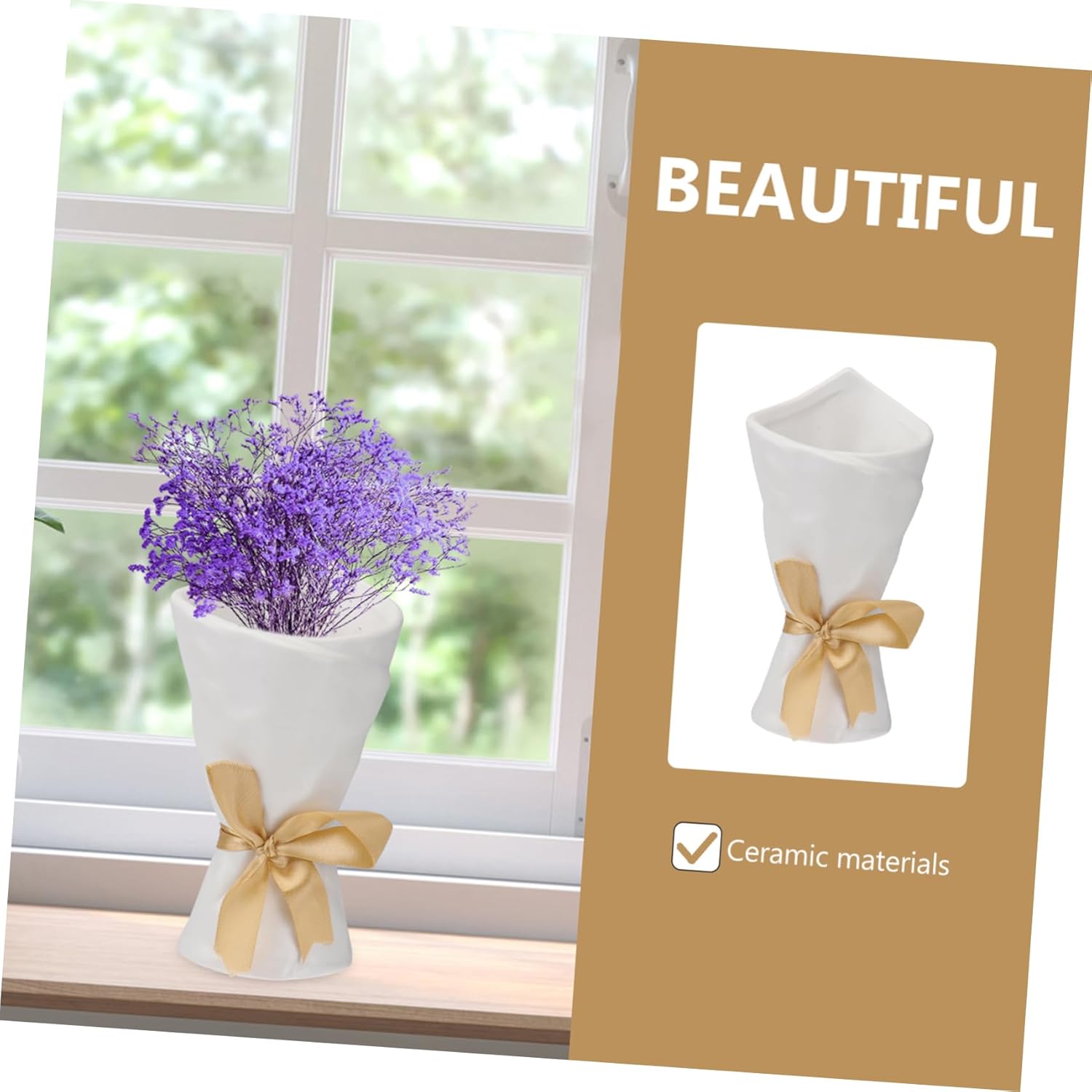 STOBAZA Terracotta Mini Vase for Home Decor
