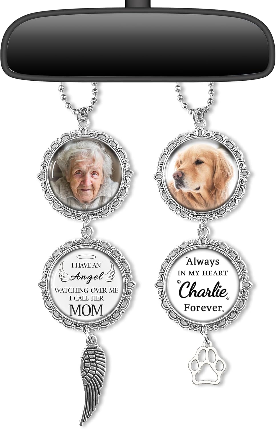 Custom Car Photo Ornament - I Have an Angel Watching Over Me