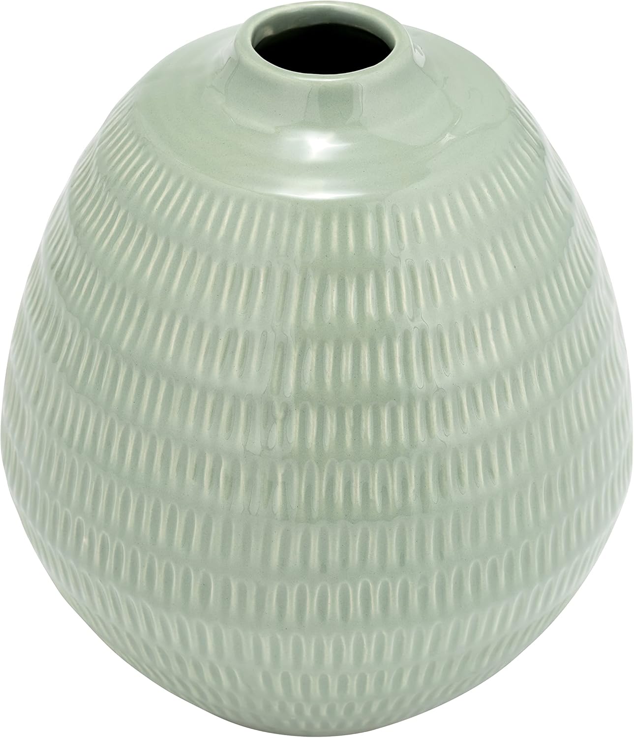 Sagebrook Home Decorative Ceramic Vase - 7 Inch Sculptural Style