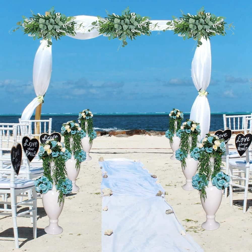 Greenery Swag Artificial Front Door Wreath Eucalyptus Leaves Garland for Home Wedding Decor