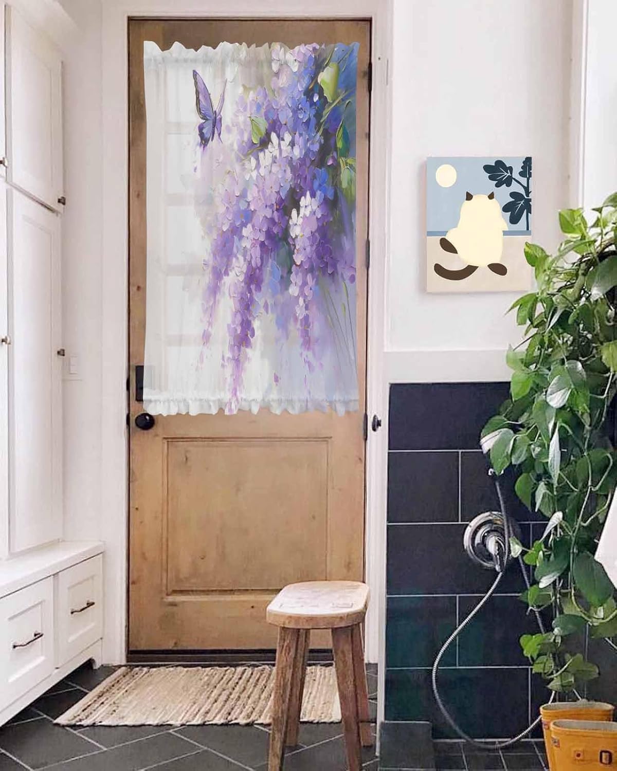 Elegant Door Curtains with Tiebacks for French Doors 1