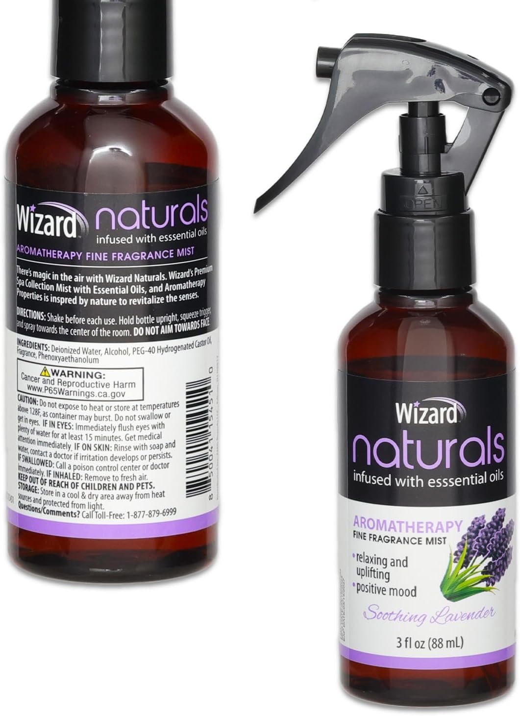 Lavender Essential Oil Therapeutic Spray 2 Pack Room Fragrance Mist
