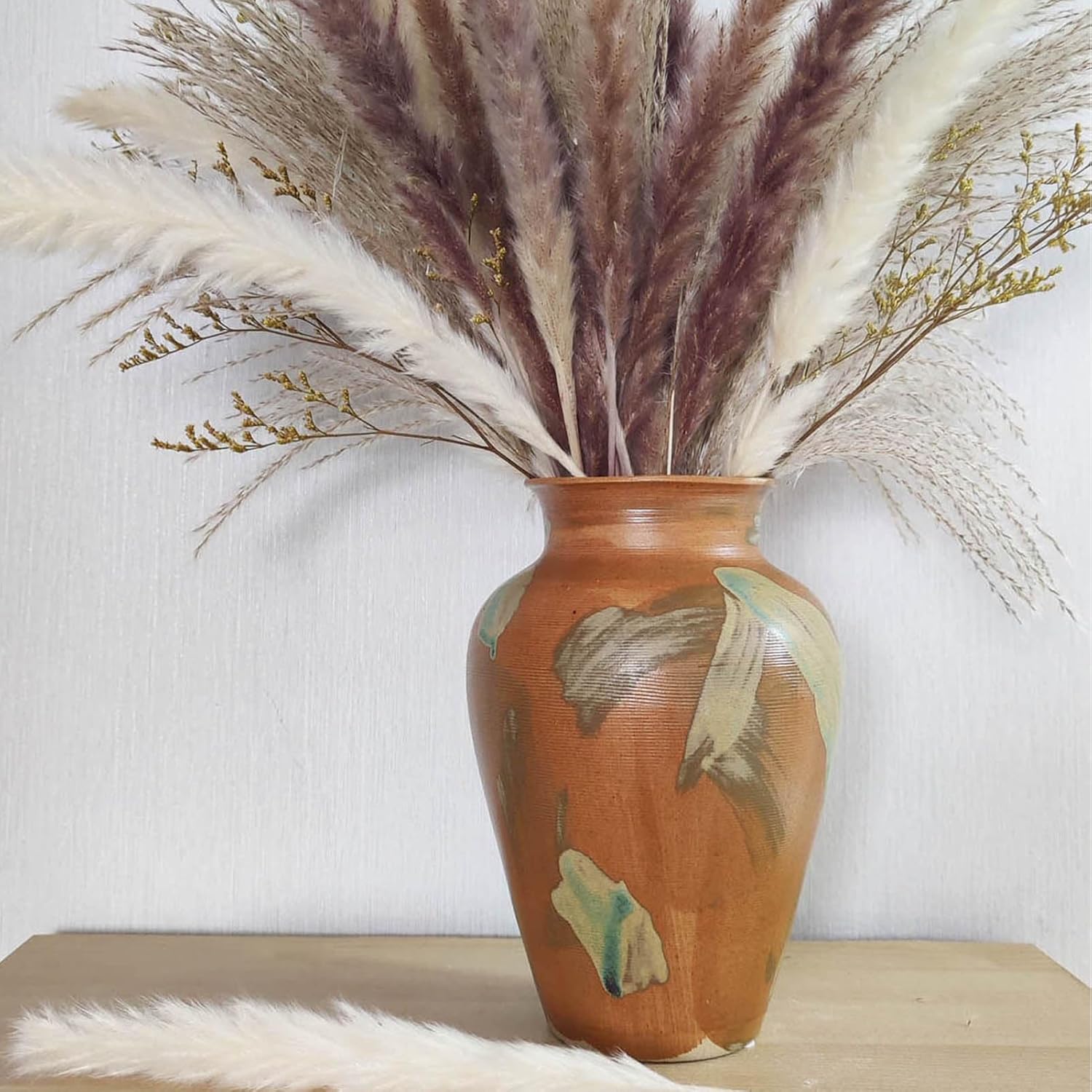 MoCuishle Terracotta Vase - 88 Green Glazed Vintage Decor