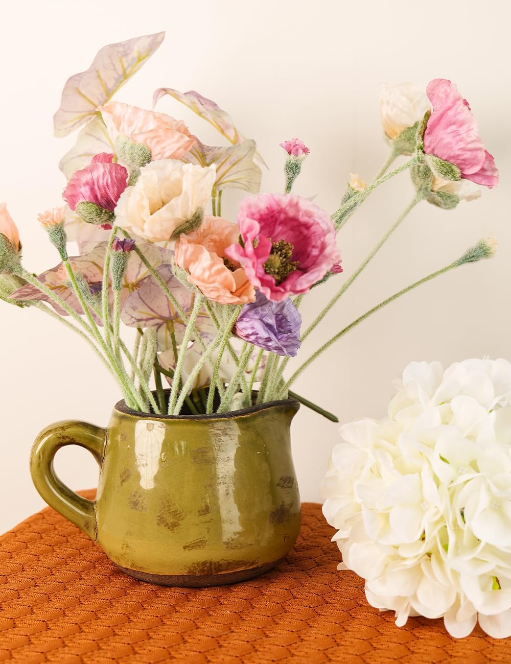 Ceramic Vase with Handle for Home Decor