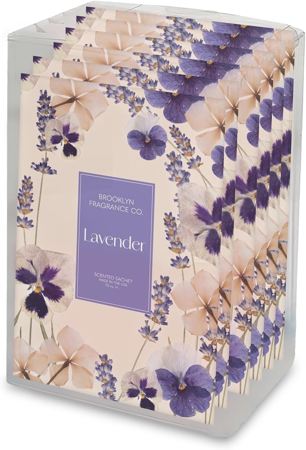 Brooklyn Fragrance Co Spring Florals Sachets Lavender Scented 6-Pack