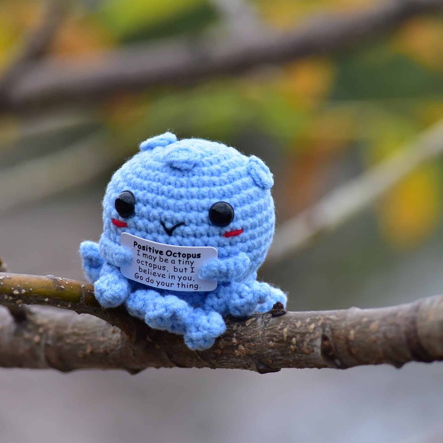 KALAWALK Funny Mini Crochet Animal Octopus Head Decoration