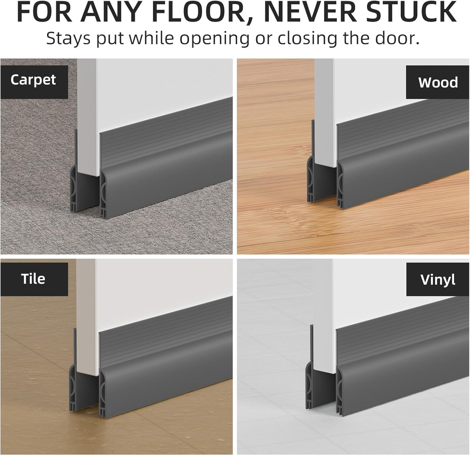 Weather Stripping Door Seal 39 Inches Grey