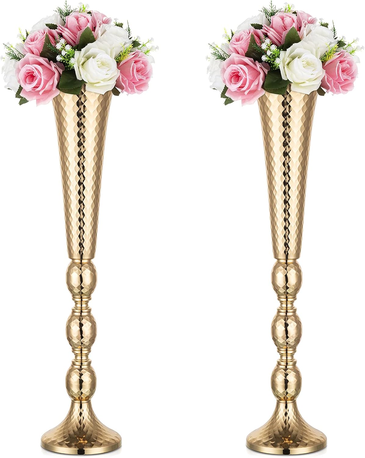 Nuptio 2 Pcs Centerpieces Vase Wedding Table Decoration