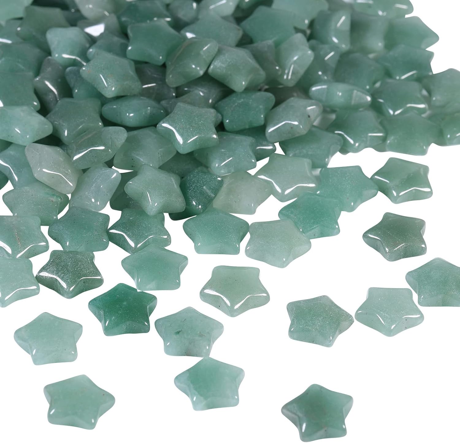 Rockcloud 10 Piece Star Shaped Crystal Pocket Stones