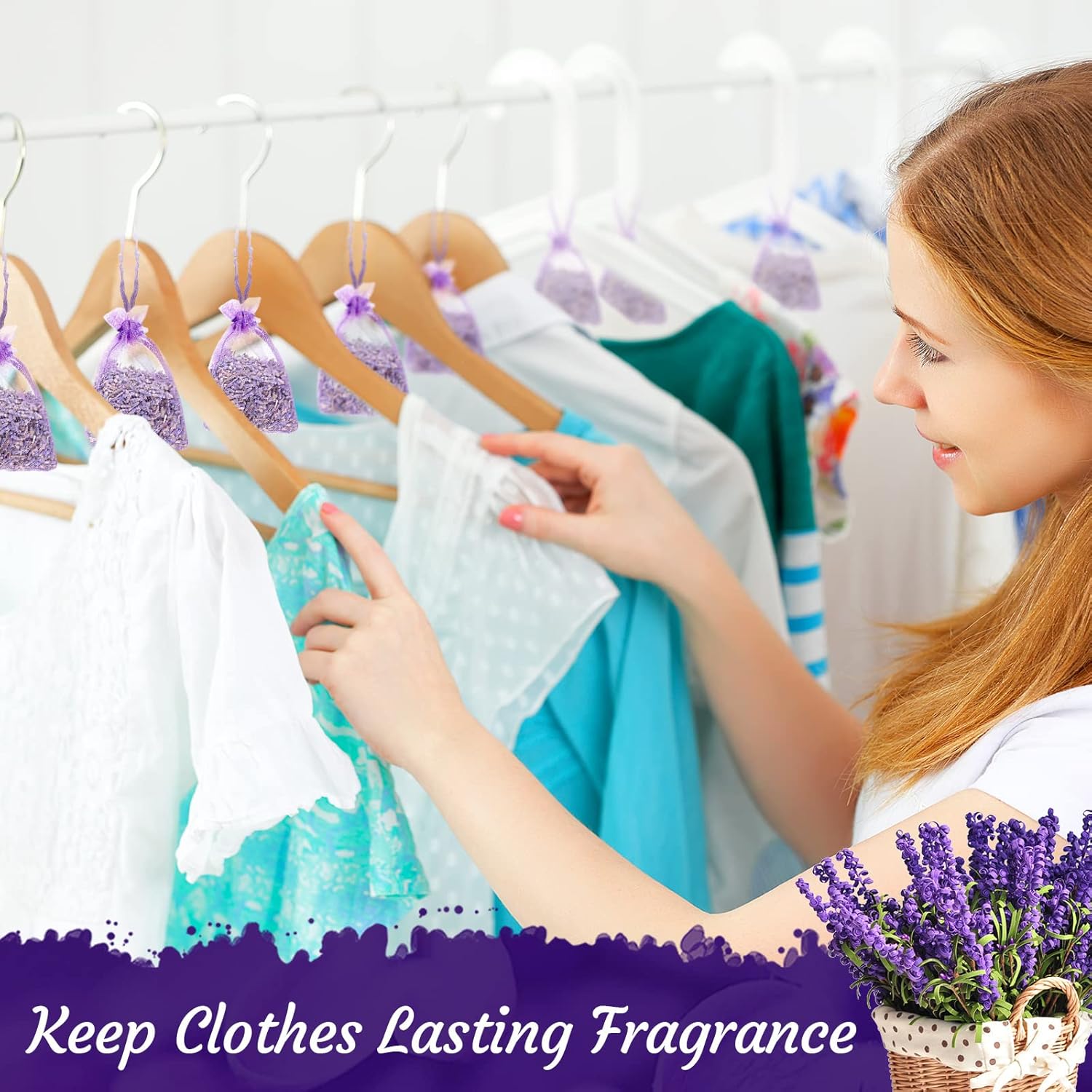 Demissle 240 Pcs Lavender Sachets for Drawers and Closets