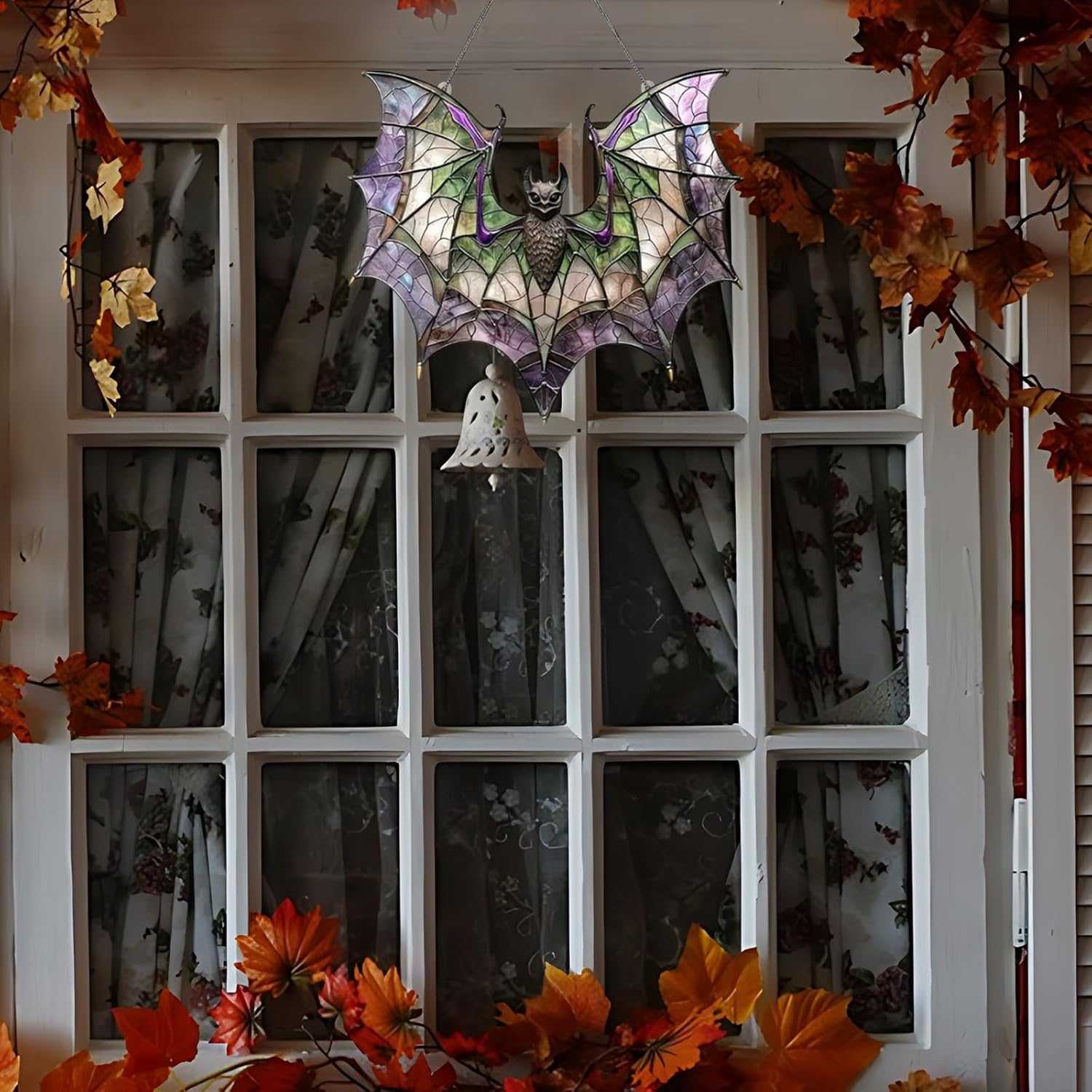 Stained Acrylic Bat Window Hanging Decor