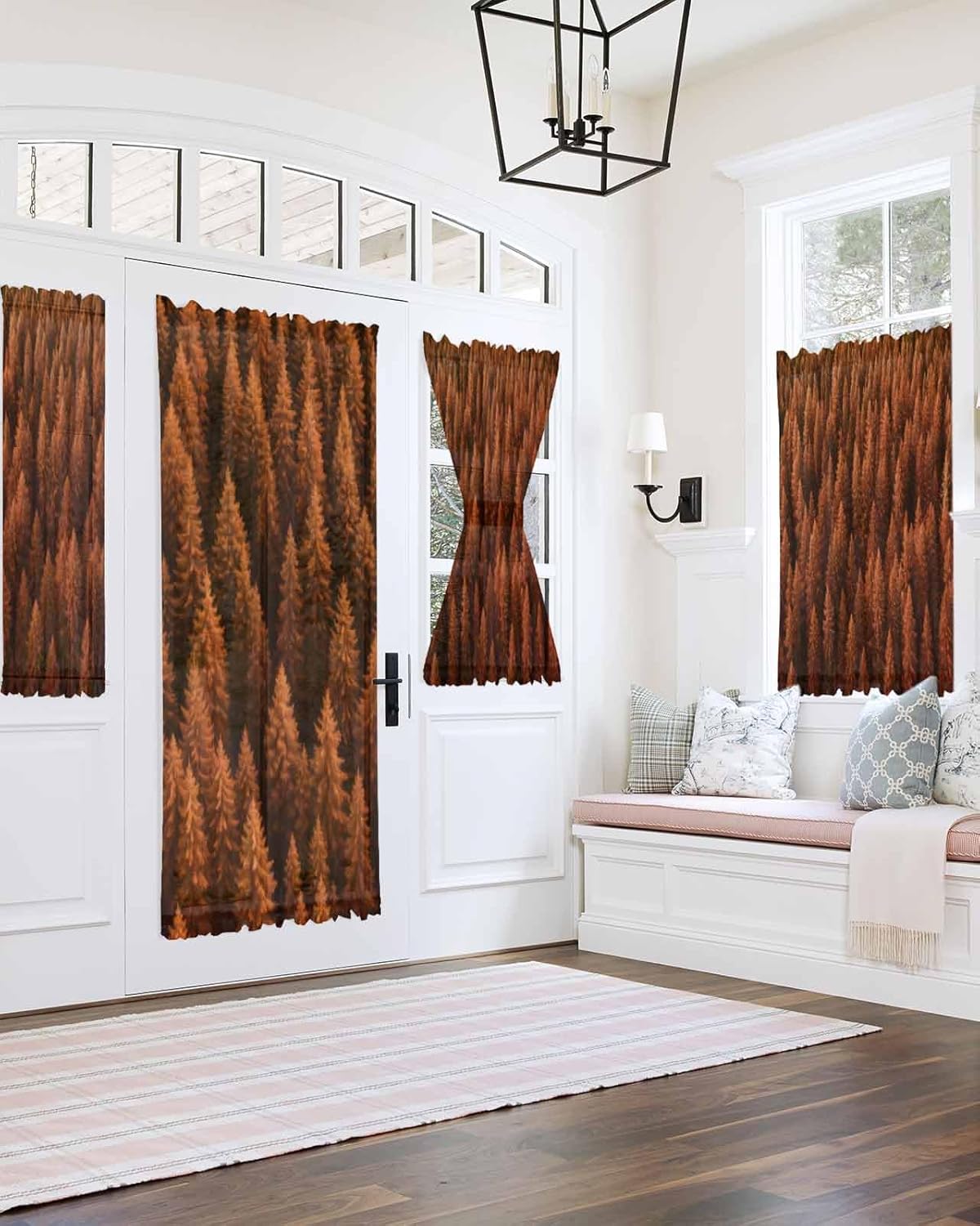 Elegant Door Curtains with Tiebacks for French Doors