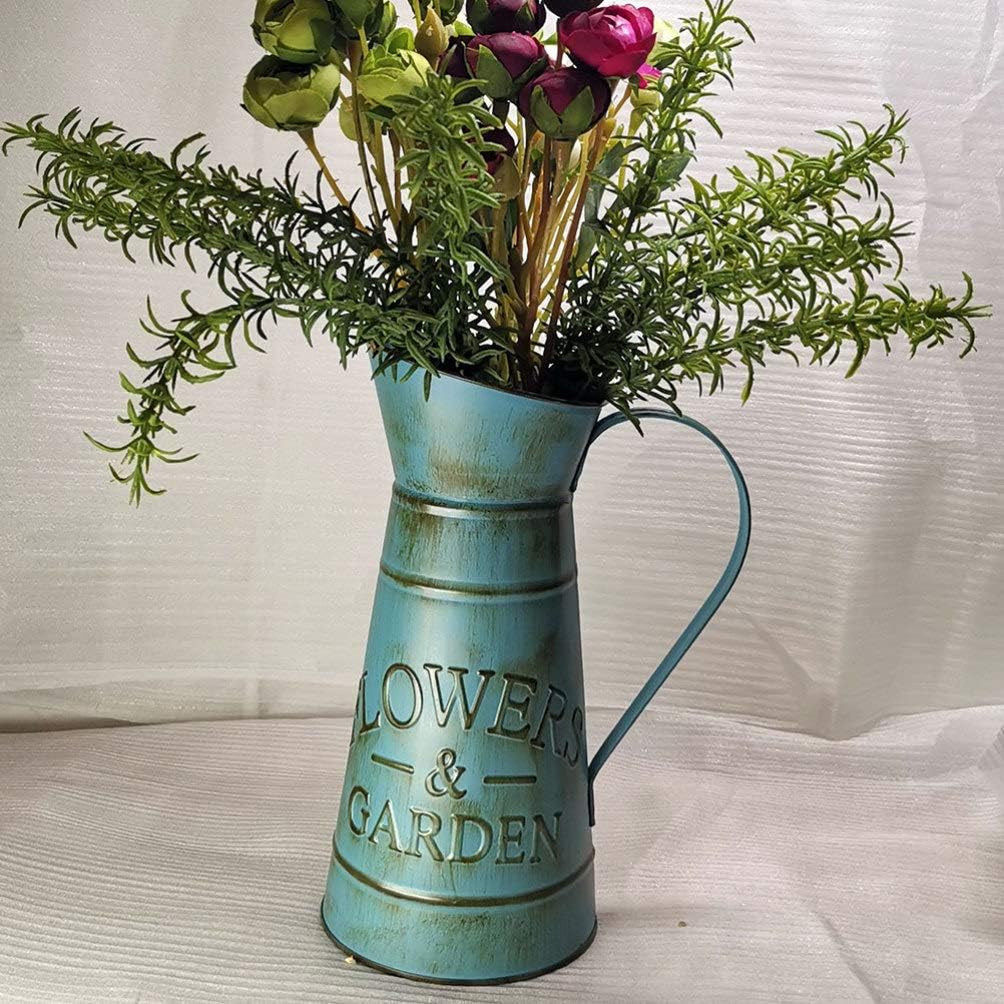 DOITOOL Retro Kettle Flower Vase for Home Decor