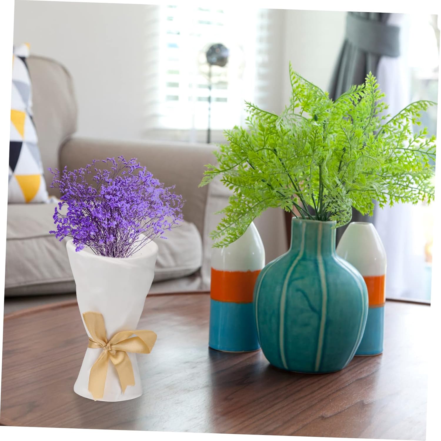 STOBAZA Terracotta Mini Vase for Home Decor