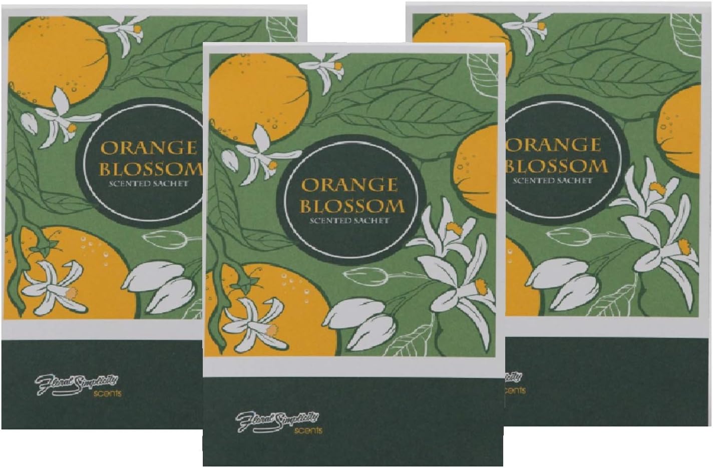 Orange Blossom Scented Sachets Pack of 3 - Home Fragrance