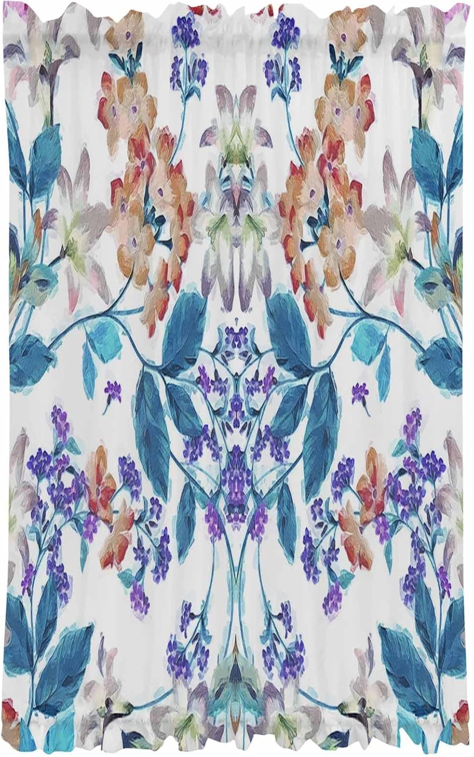 Elegant Door Curtains 54x40 Sheer Panel with Tiebacks
