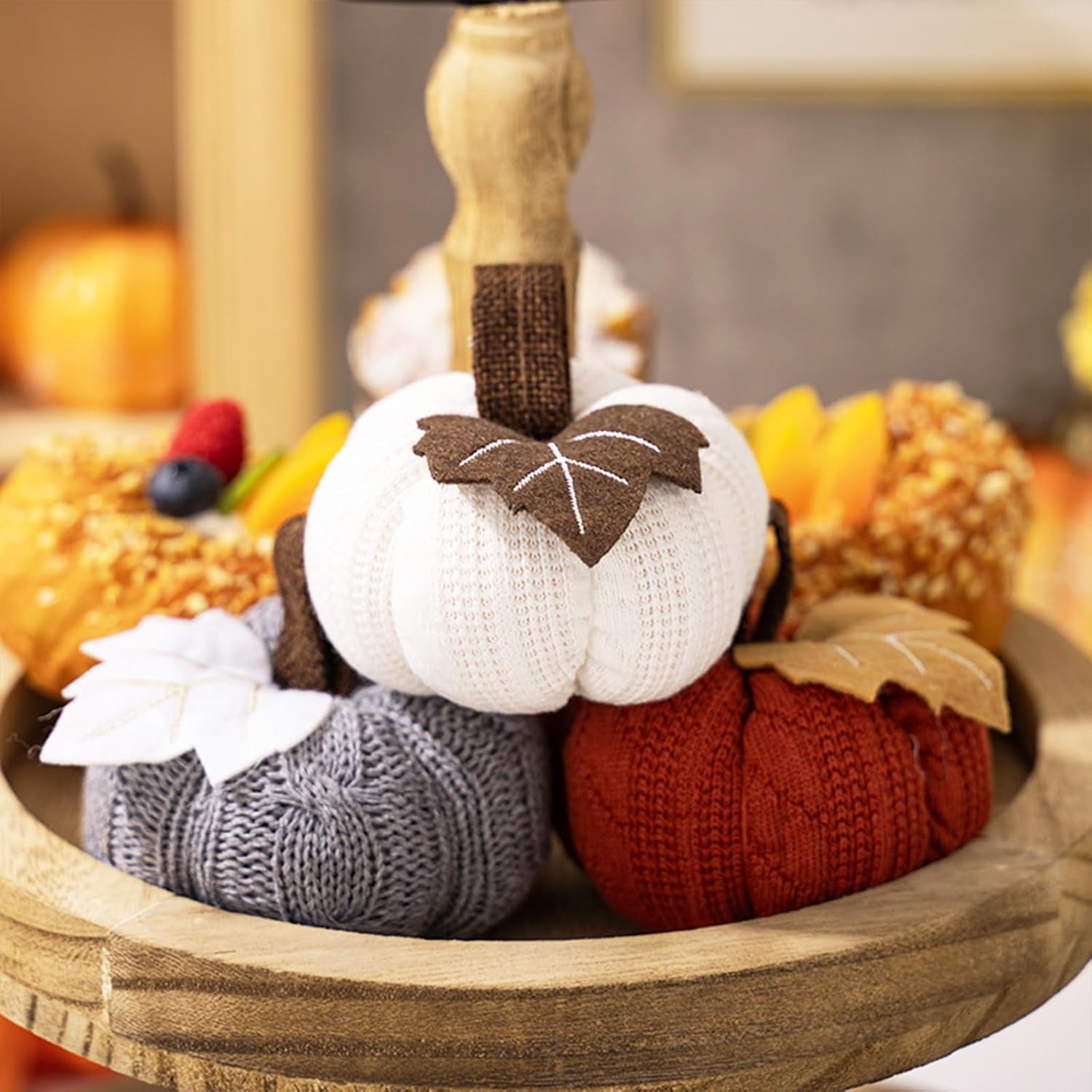 3 Pcs Fall Pumpkin Decorations for Holiday