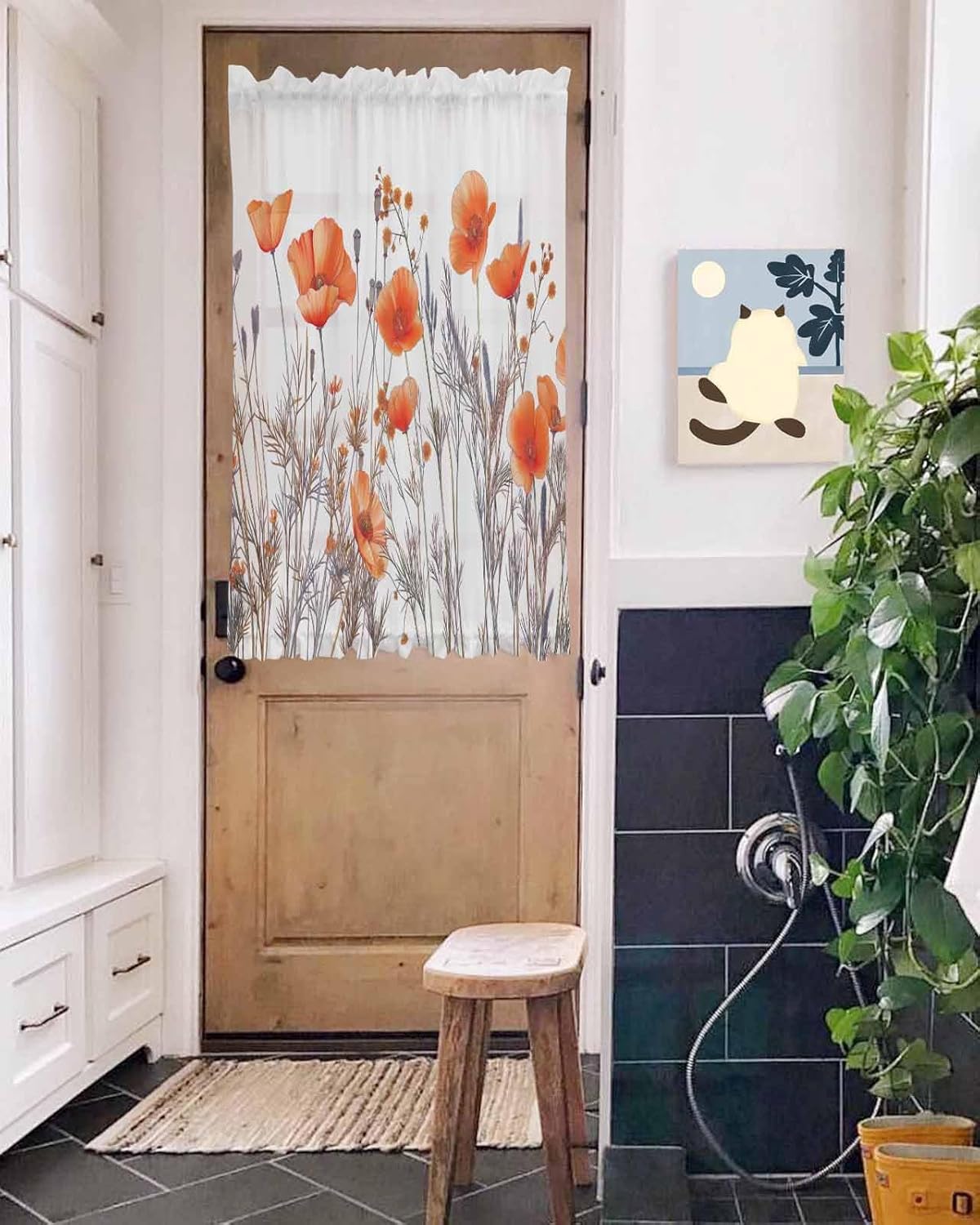 Door Curtains with Tiebacks for French Doors