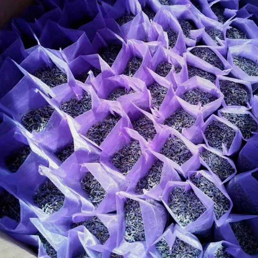 TooGet Lavender Sachet Bags Natural Ultra Blue Lavender Buds for Home Fragrance and Room Decor - Pack of 6