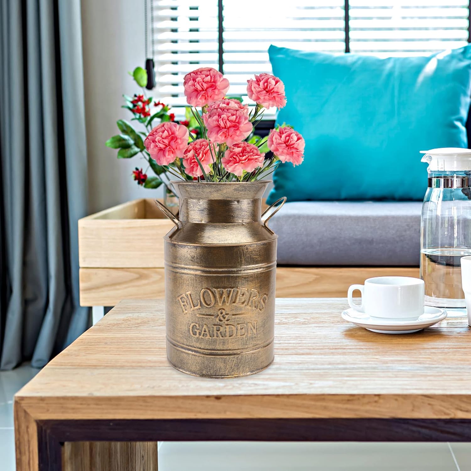 Vaguelly Vintage Milk Jug Vase for Home Decor