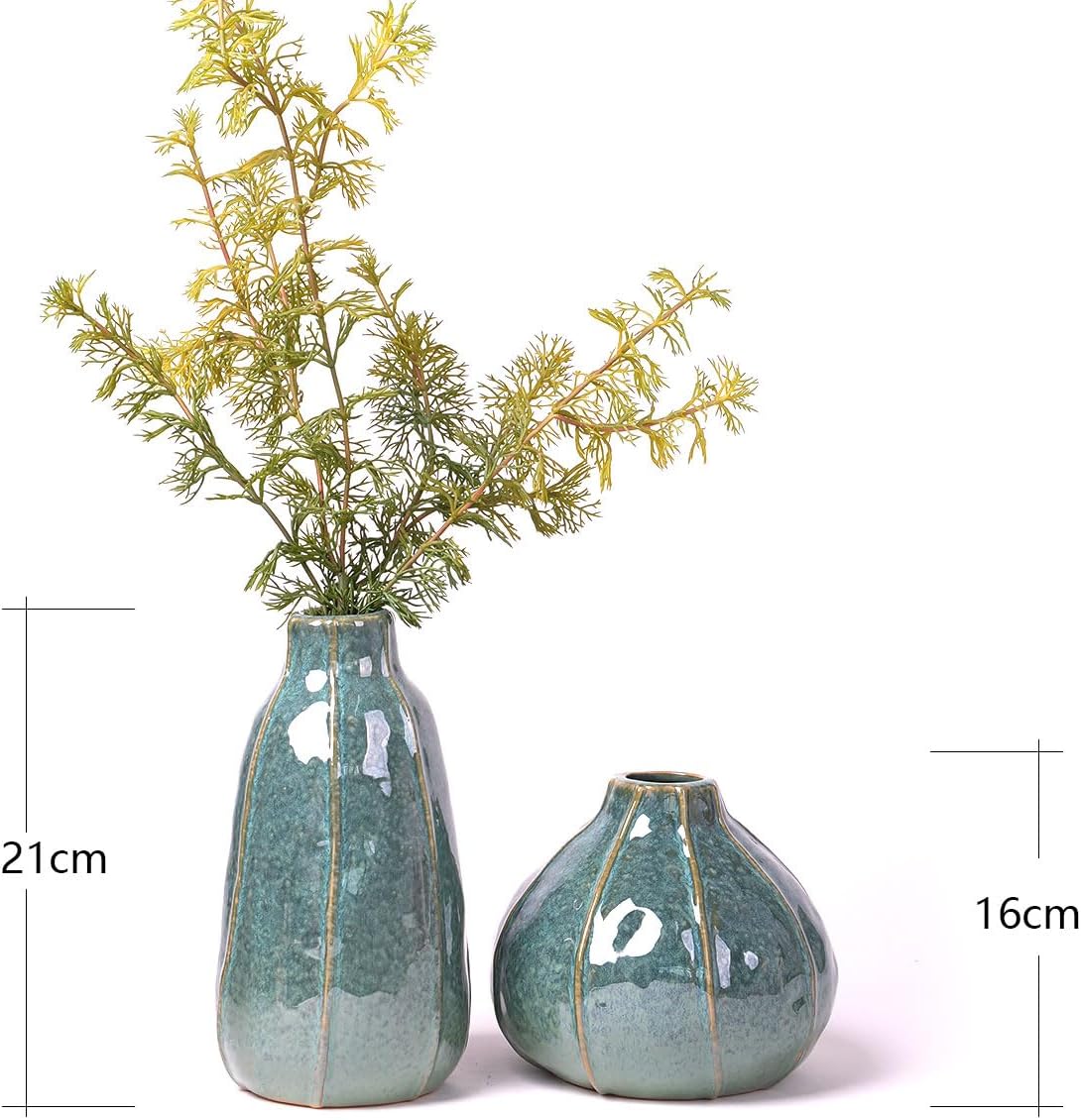 HAUCOZE Ceramic Decorative Vase 83 Inch Modern Sculpture