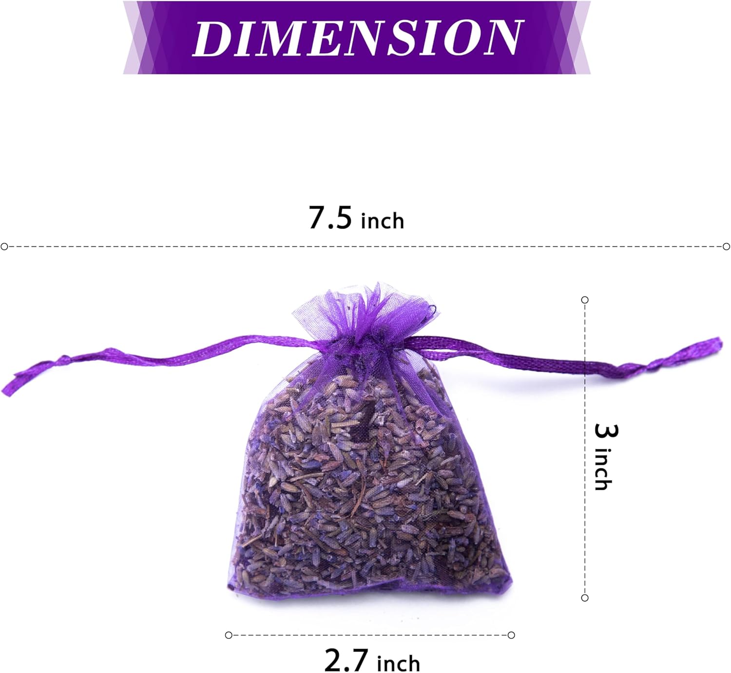 Pack of 24 Lavender and Clove Sachets for Home Use
