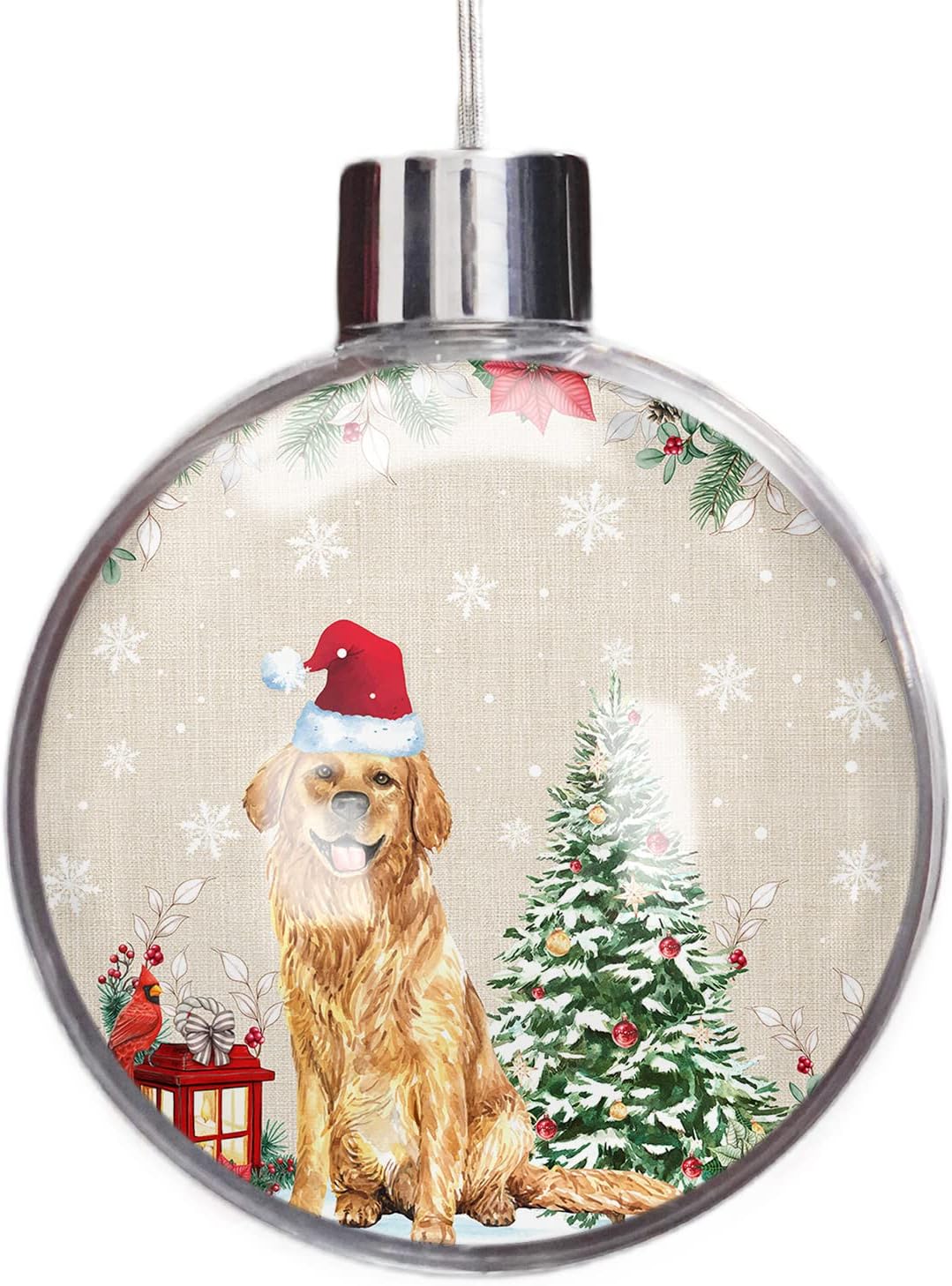 Christmas Ball Ornaments Clear Plastic Decor for Tree Party and Home