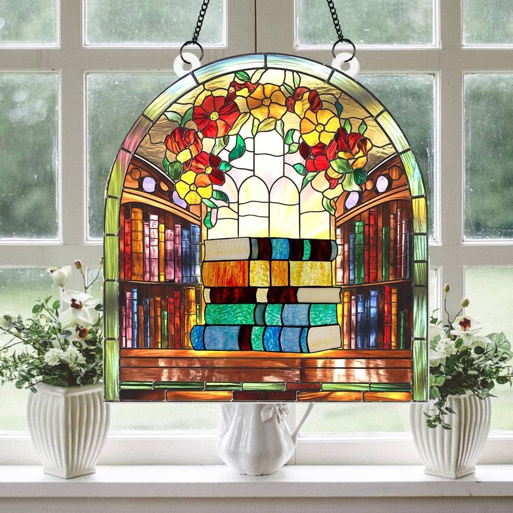 Book Lover Acrylic Window Suncatcher Decor