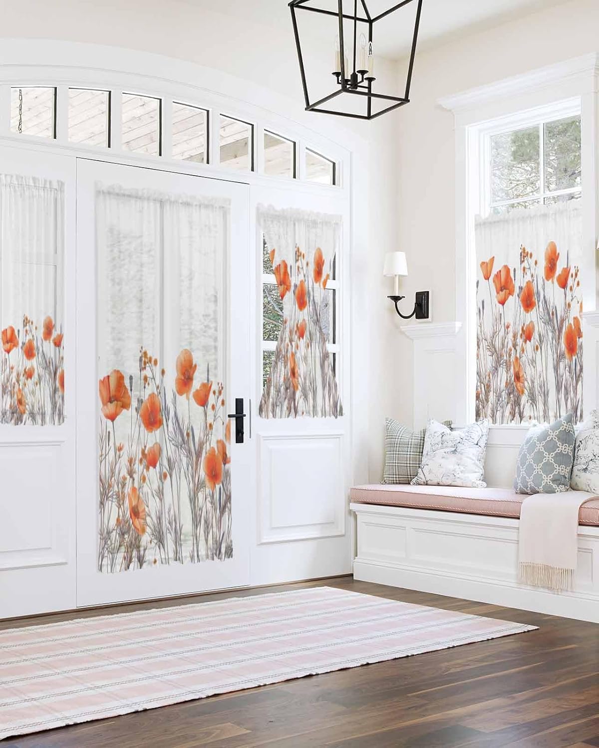 Door Curtains with Tiebacks for French Doors