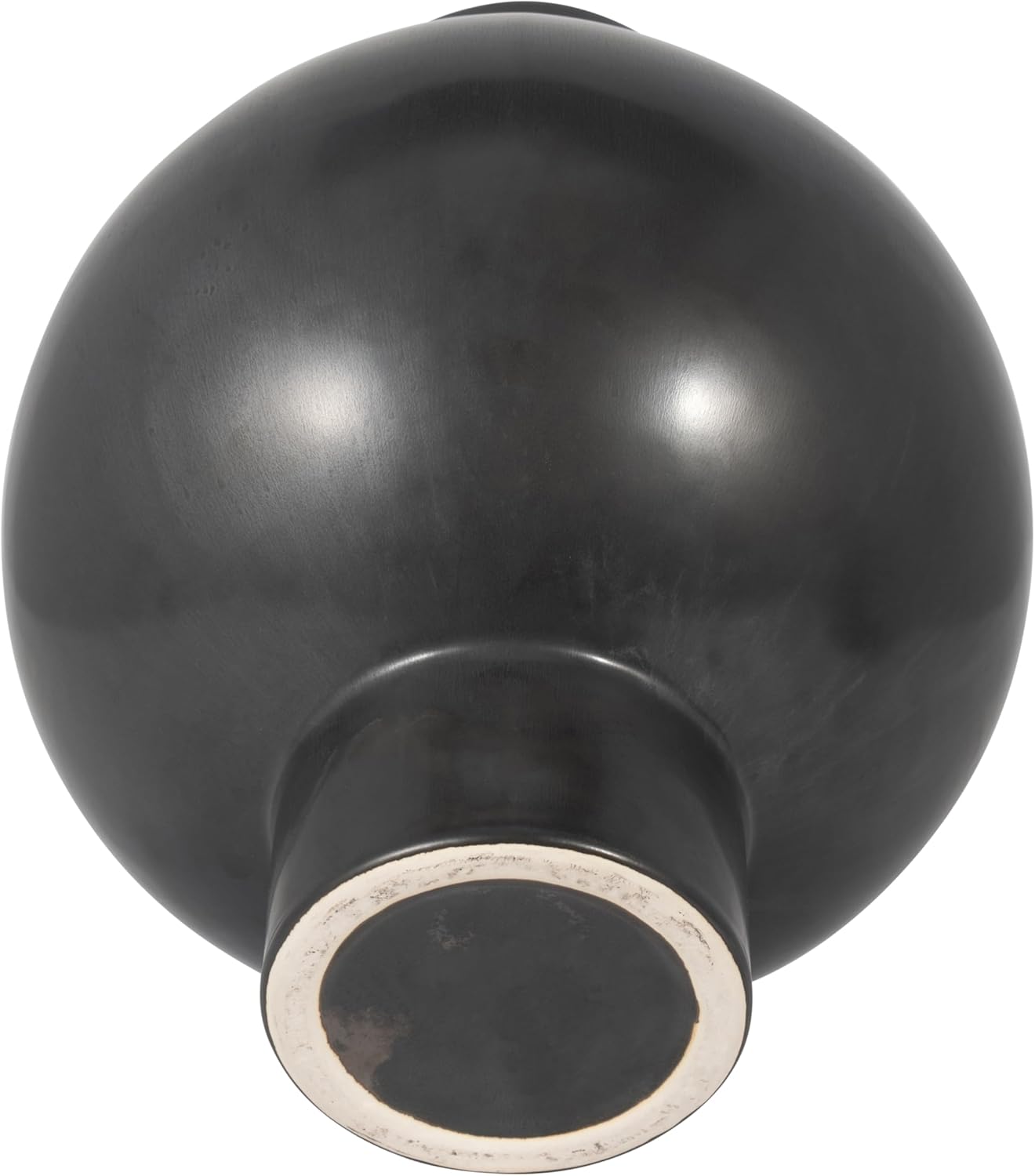 Sagebrook Home Modern Round Ceramic Vase 15 Black