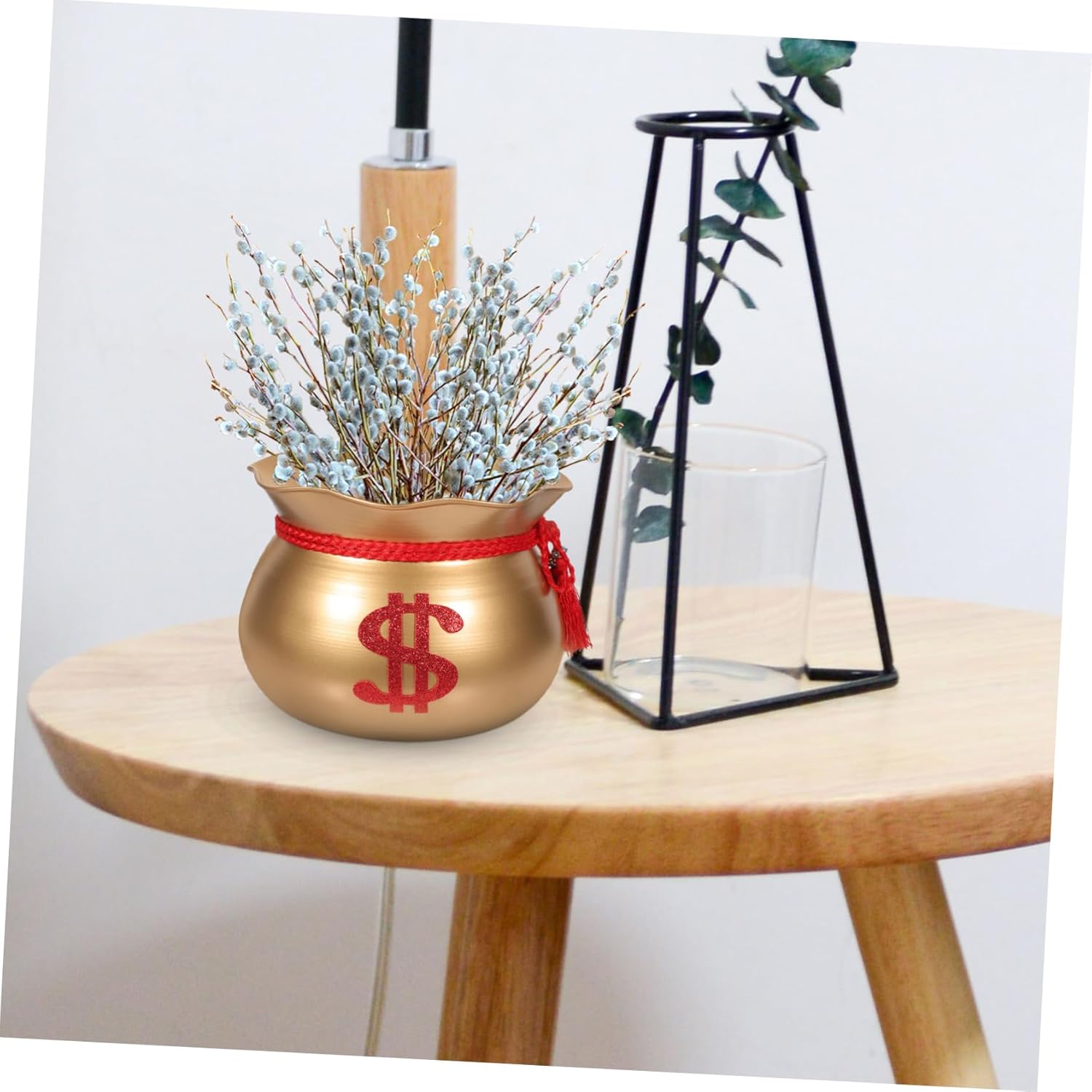 Vintage Flower Pot Planter Bucket Rustic Iron Vase for Home Decor