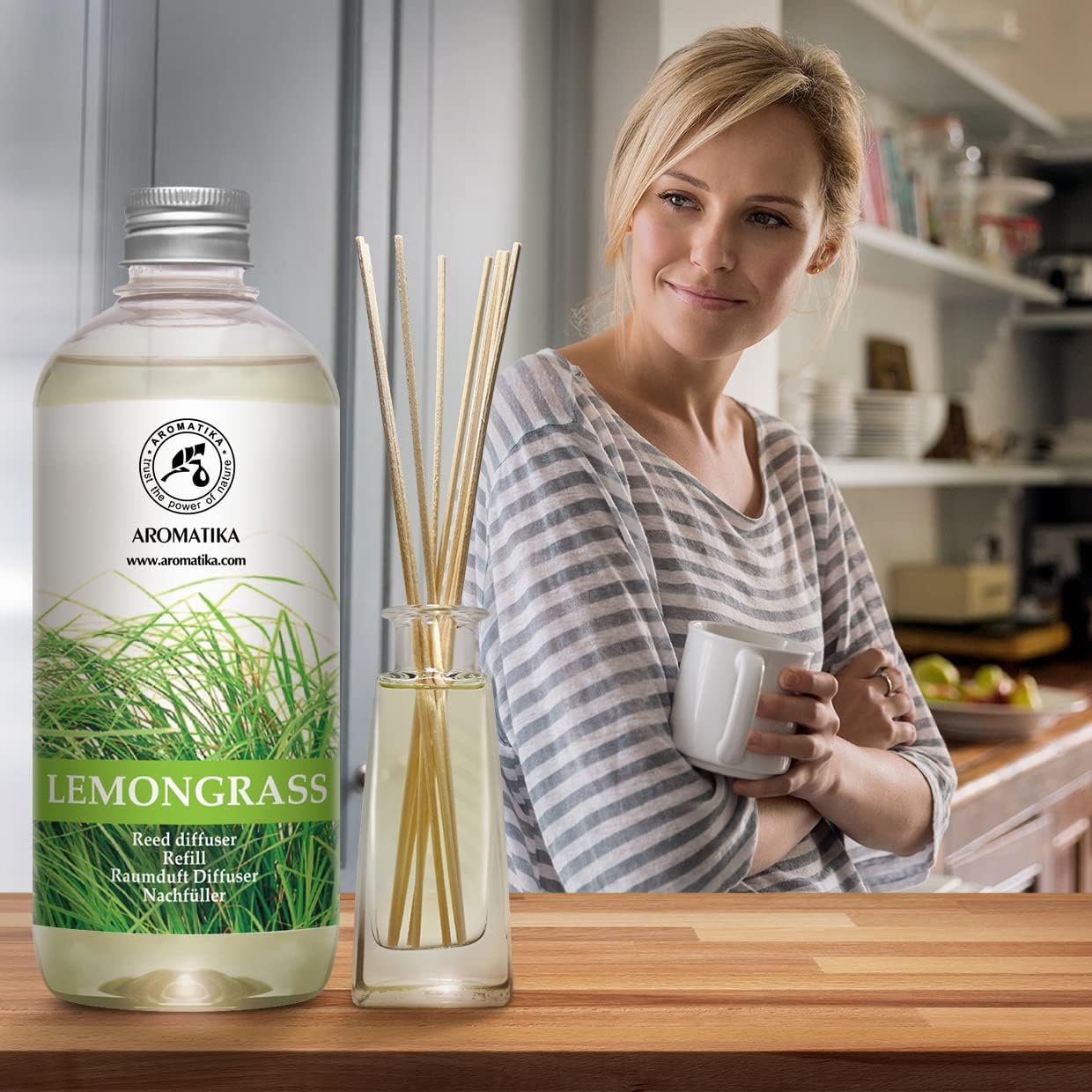 Lemongrass Diffuser Refill - Fresh Long Lasting Fragrance